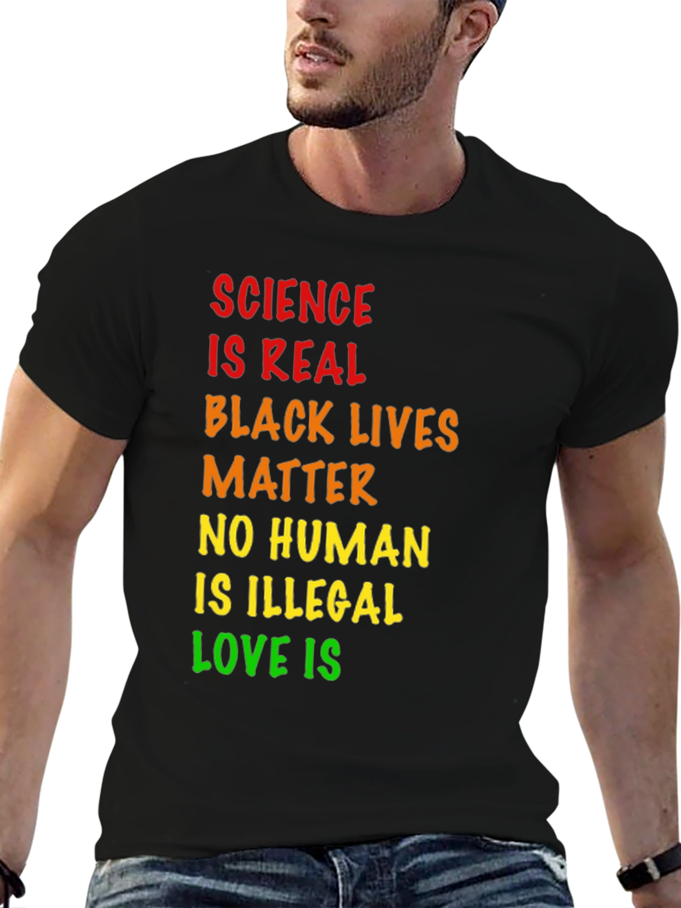 Science is Real Black Lives Matter Tee