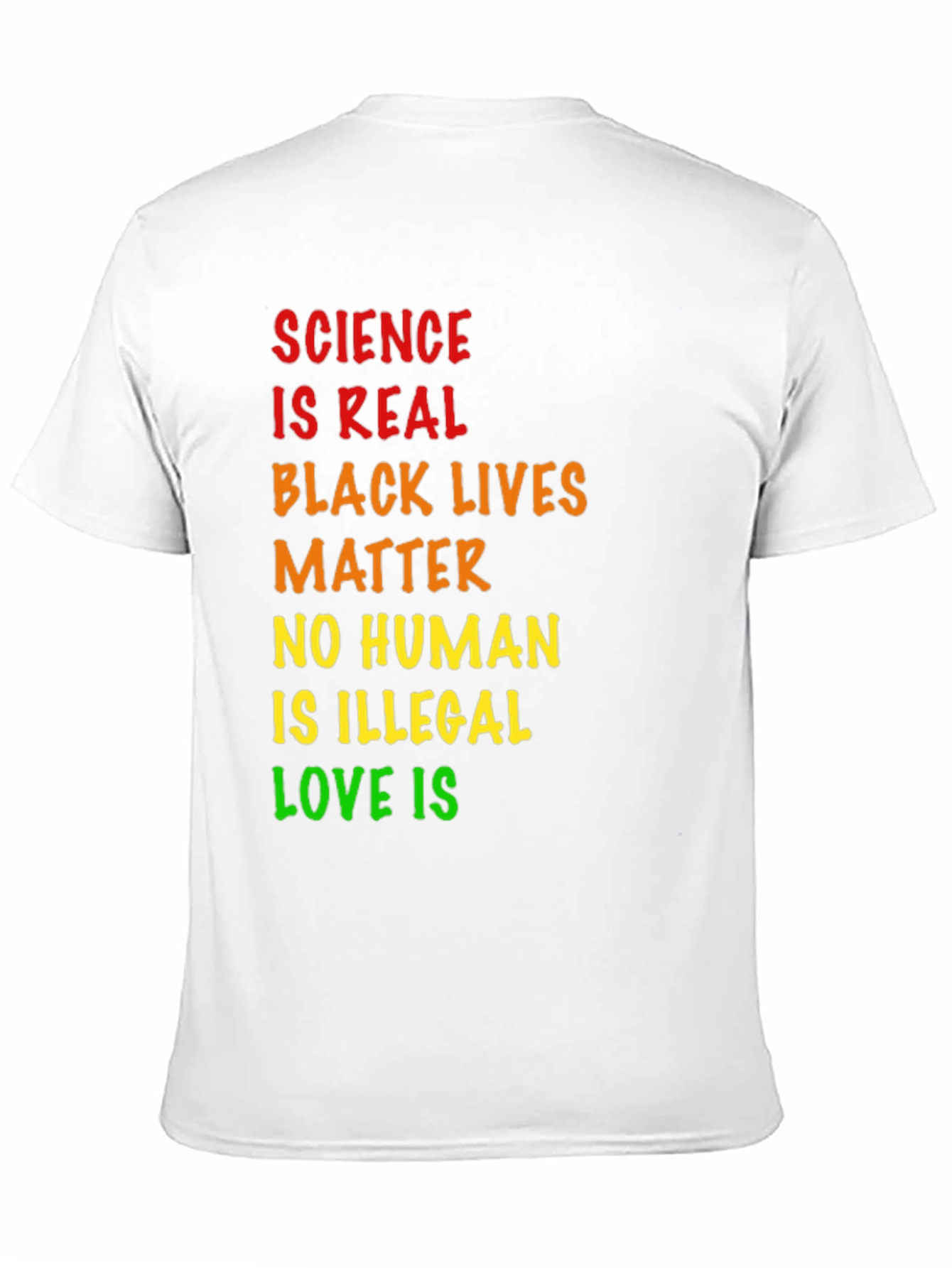 Science is Real Black Lives Matter Tee