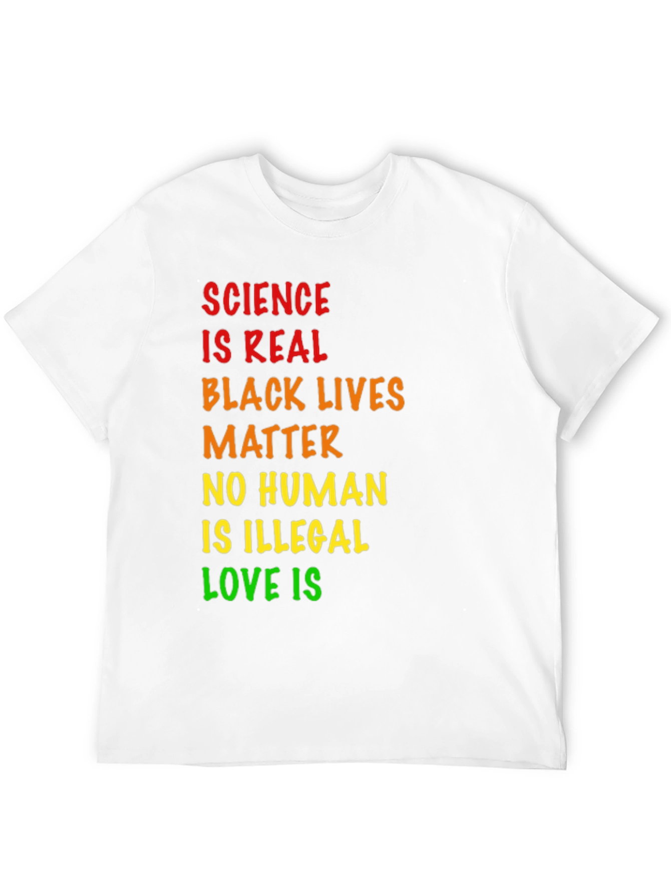Science is Real Black Lives Matter Tee