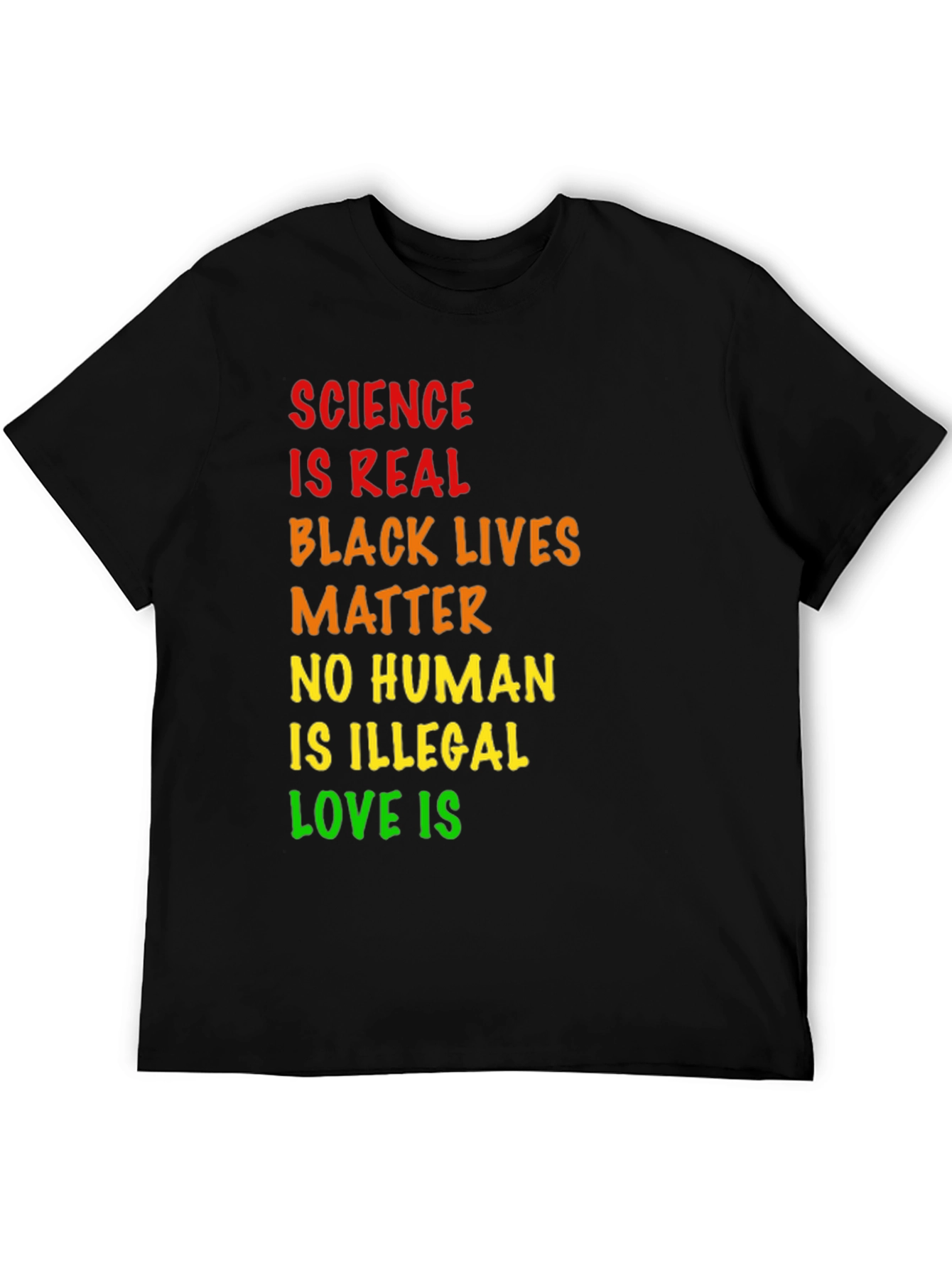 Science is Real Black Lives Matter Tee