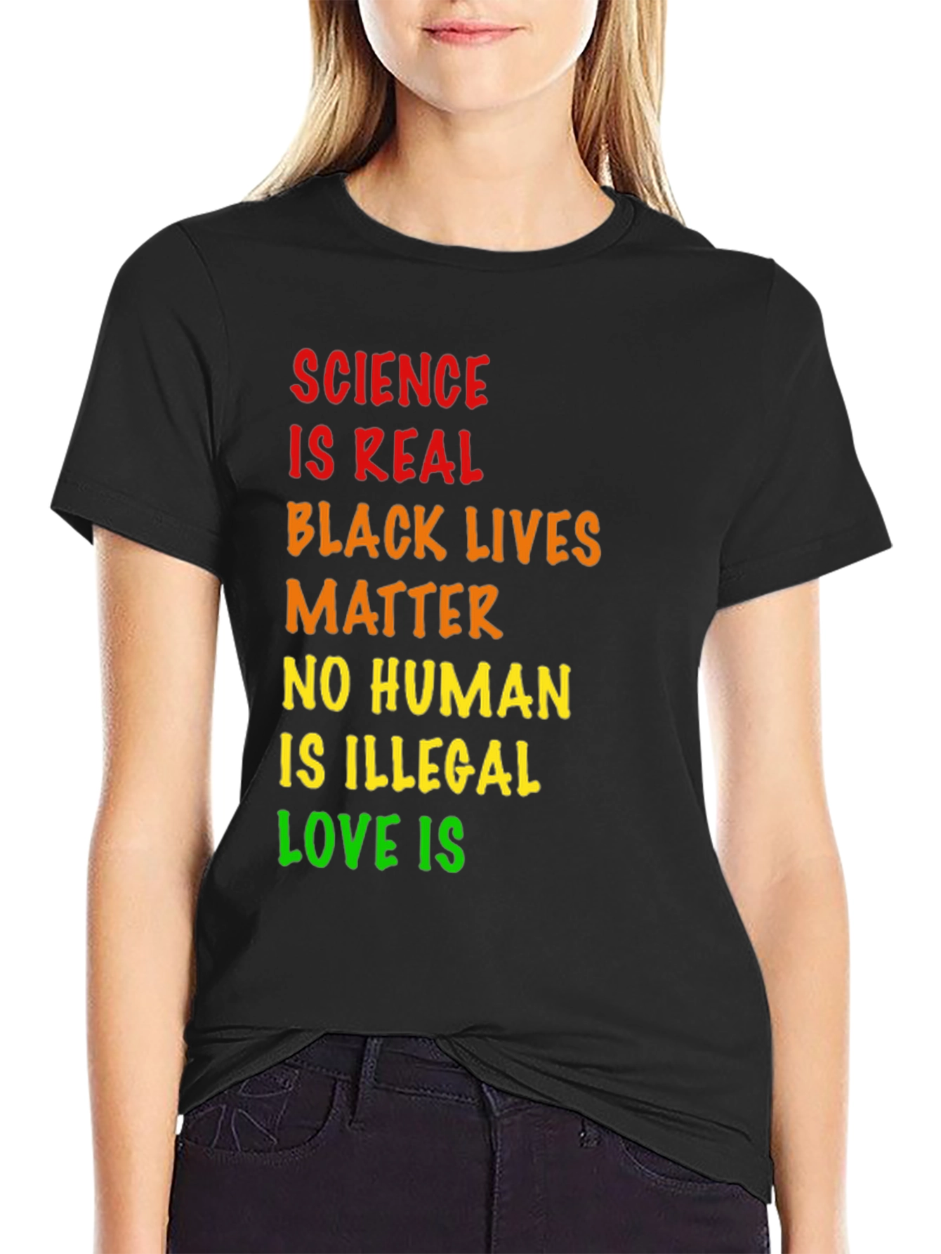 Science is Real Black Lives Matter Tee