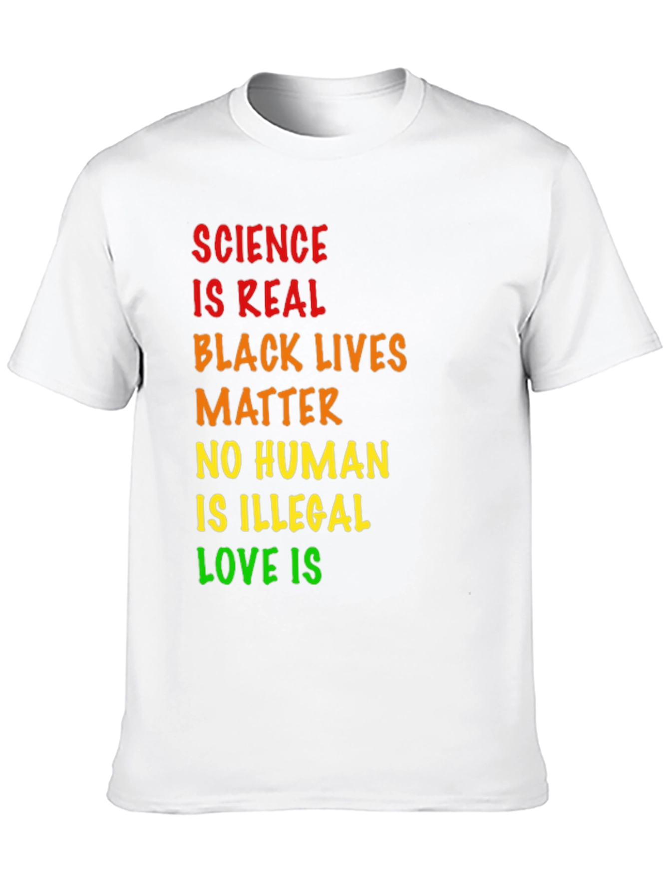 Science is Real Black Lives Matter Tee