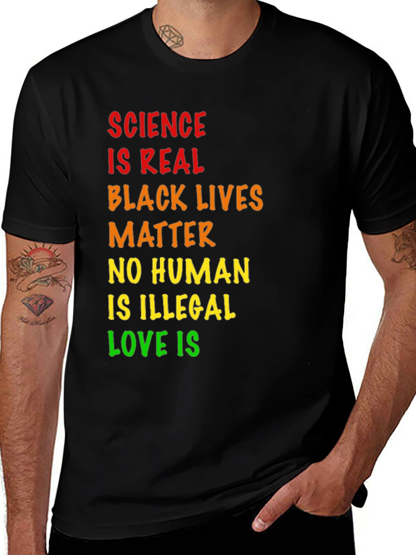 Science is Real Black Lives Matter Tee