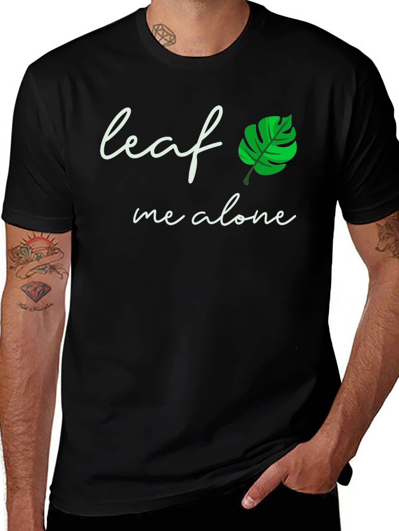 Leaf Me Alone T-Shirt - Funny Plant Lover Tee