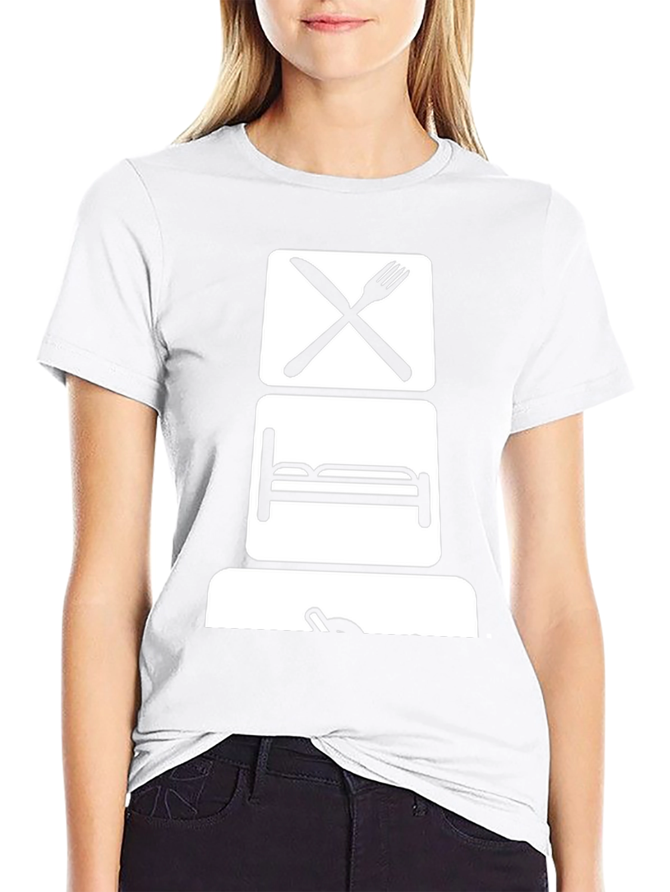 Eat Sleep Game T-Shirt - Black Graphic Tee