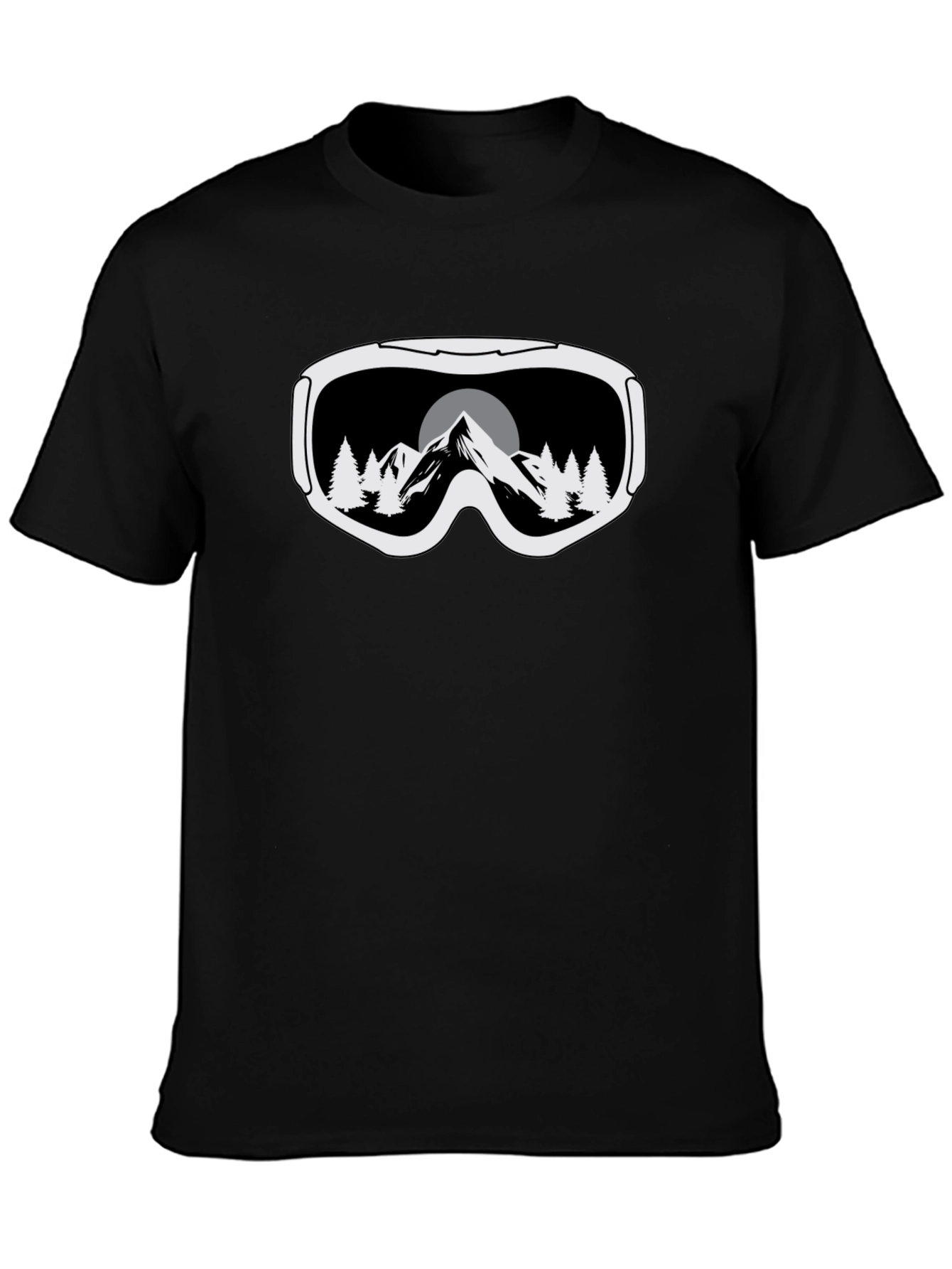 Mountain Goggles Graphic Tee - Black