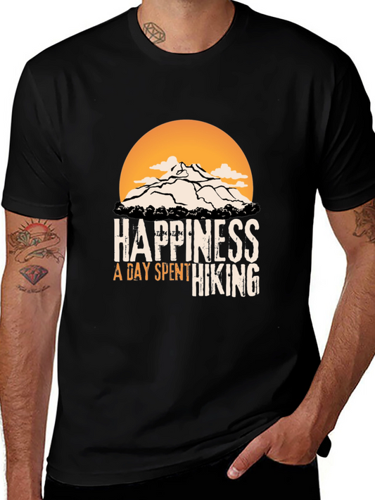 Hiking Adventure T-Shirt - Happiness Is Hiking Design