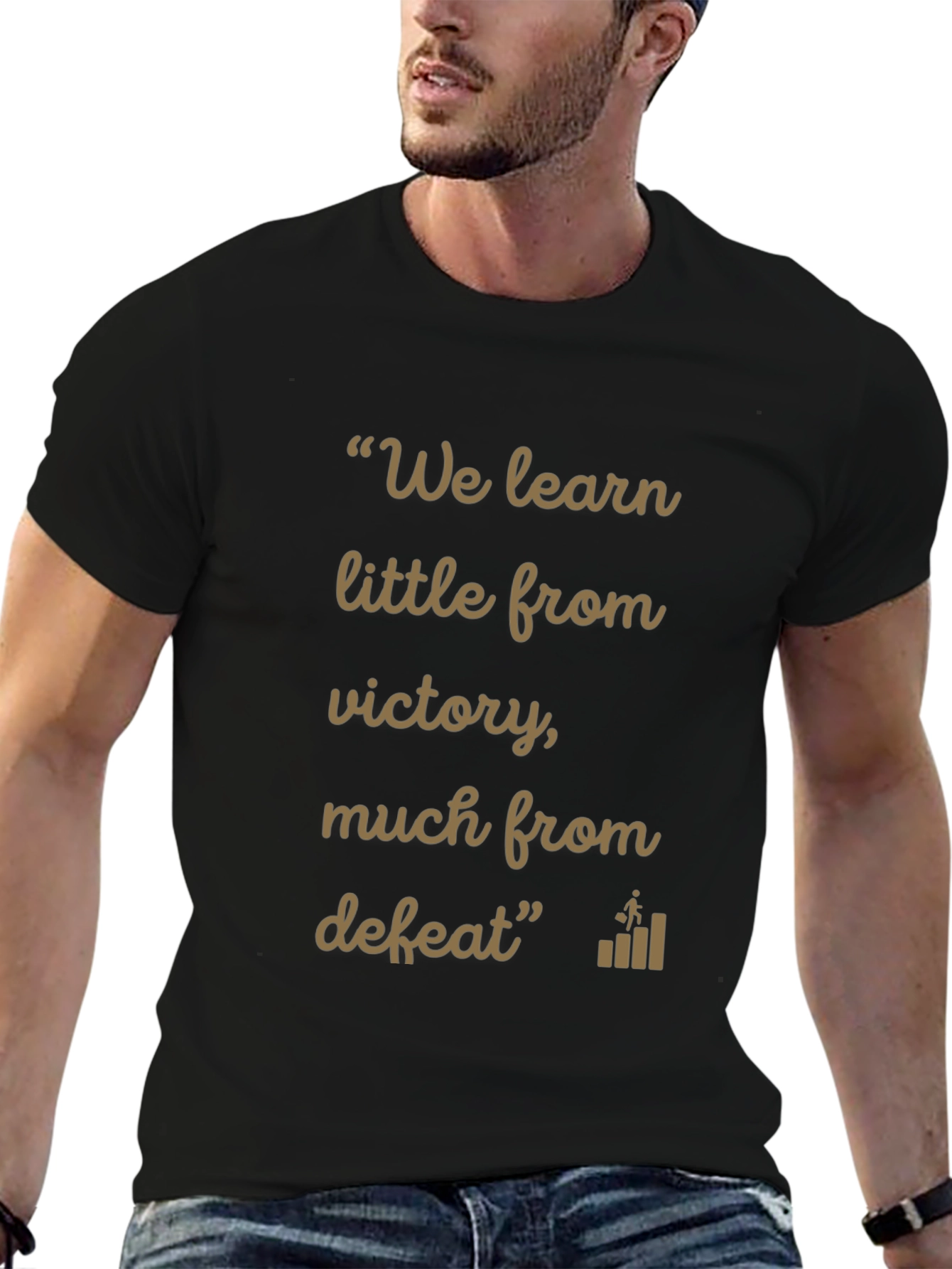 Inspirational Quote T-Shirt: Learn from Defeat