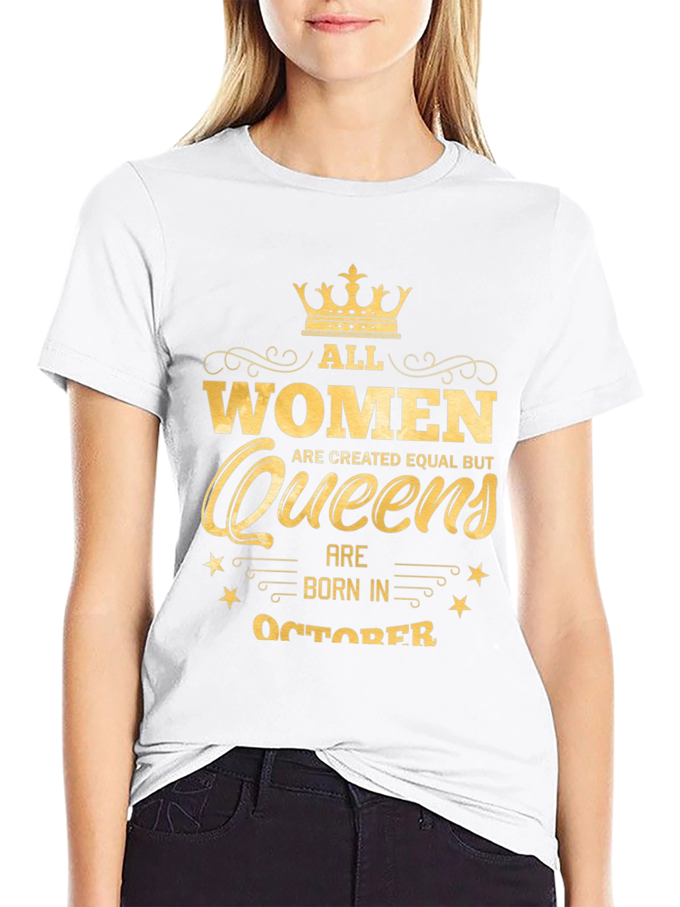 Queens Born in October - Graphic T-Shirt