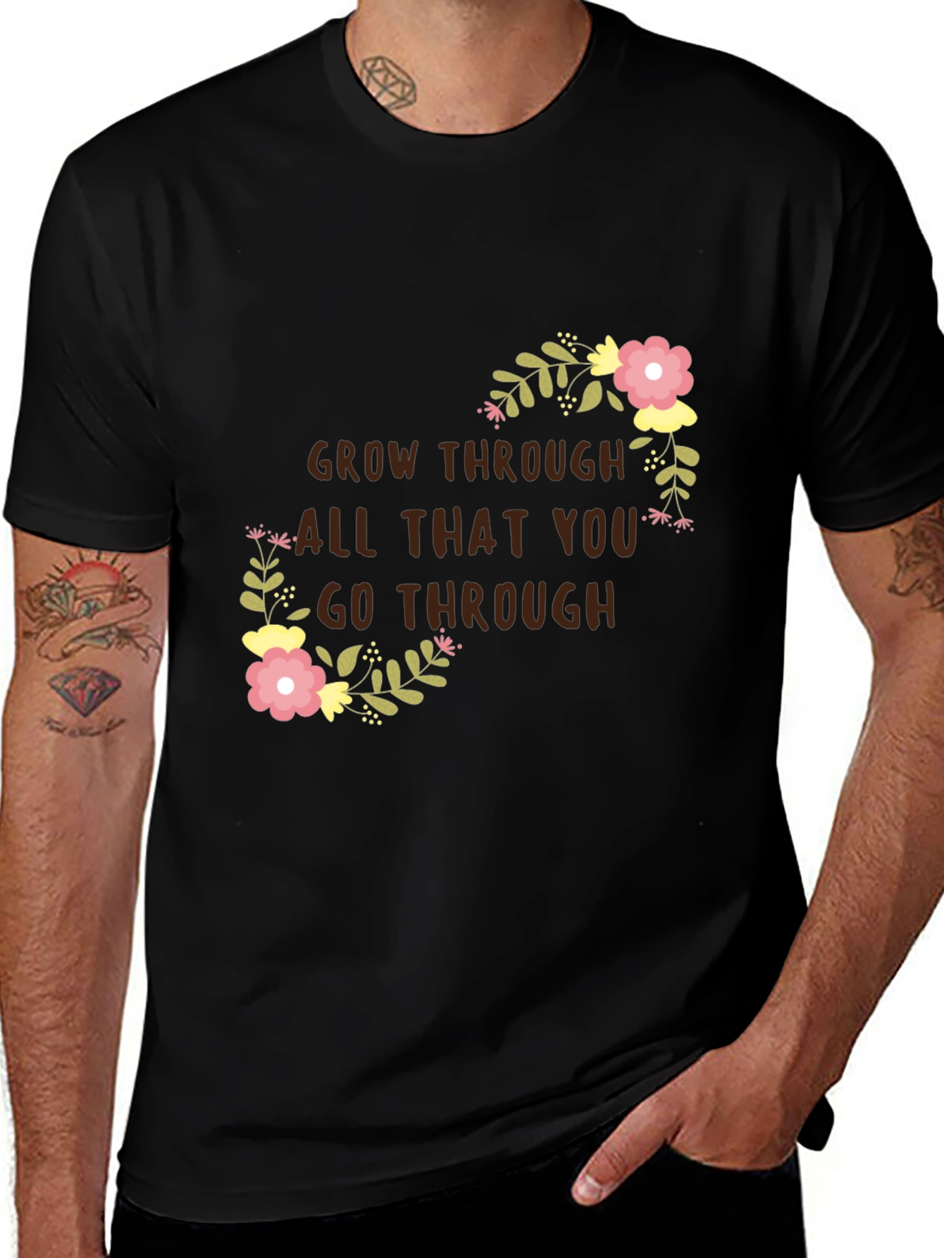 Floral Grow Through T-Shirt