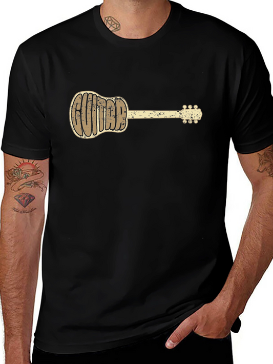 Guitar Word Art Graphic Tee