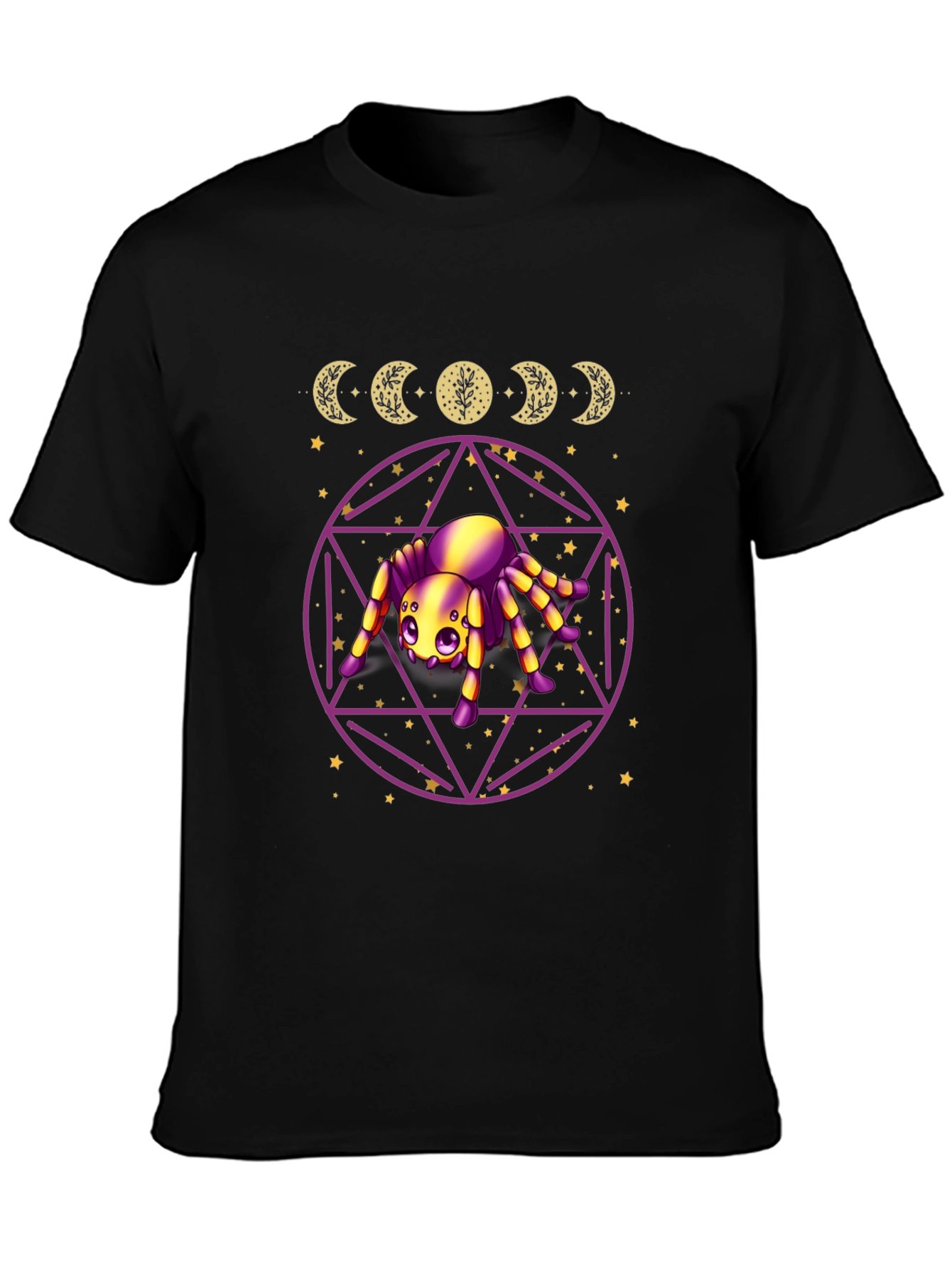 Mystic Spider Moon Phase Graphic Tee