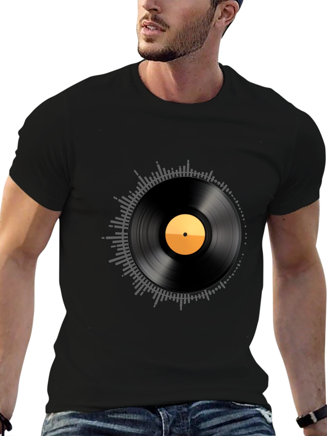 Vinyl Record Graphic T-Shirt
