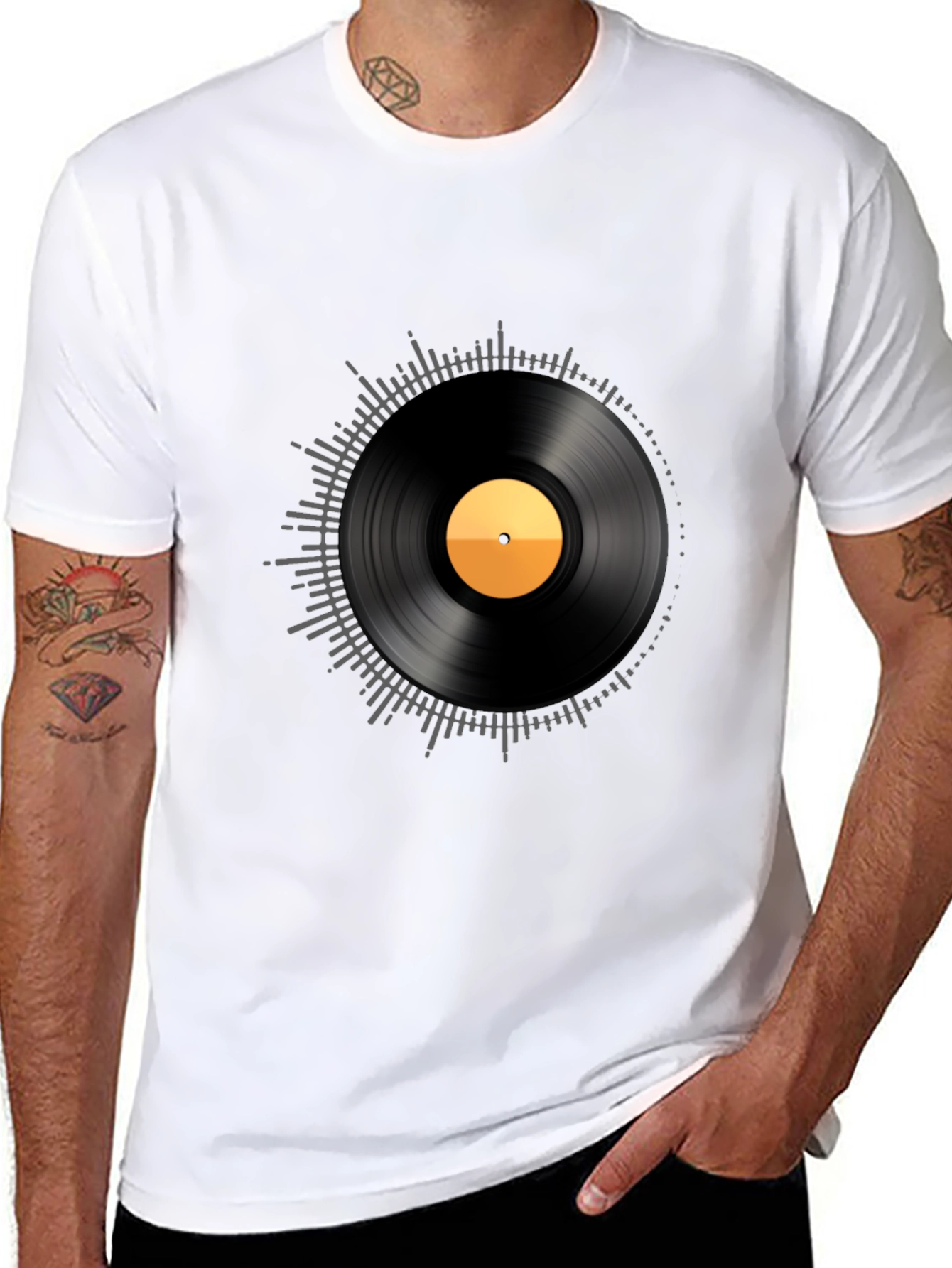 Vinyl Record Graphic T-Shirt