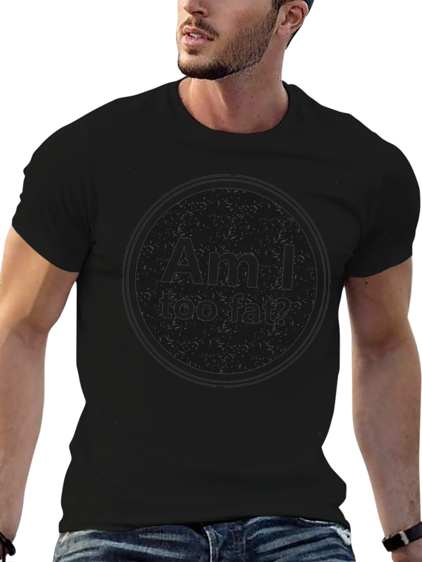 Mens Black Graphic T-Shirt - Am I too Loud?