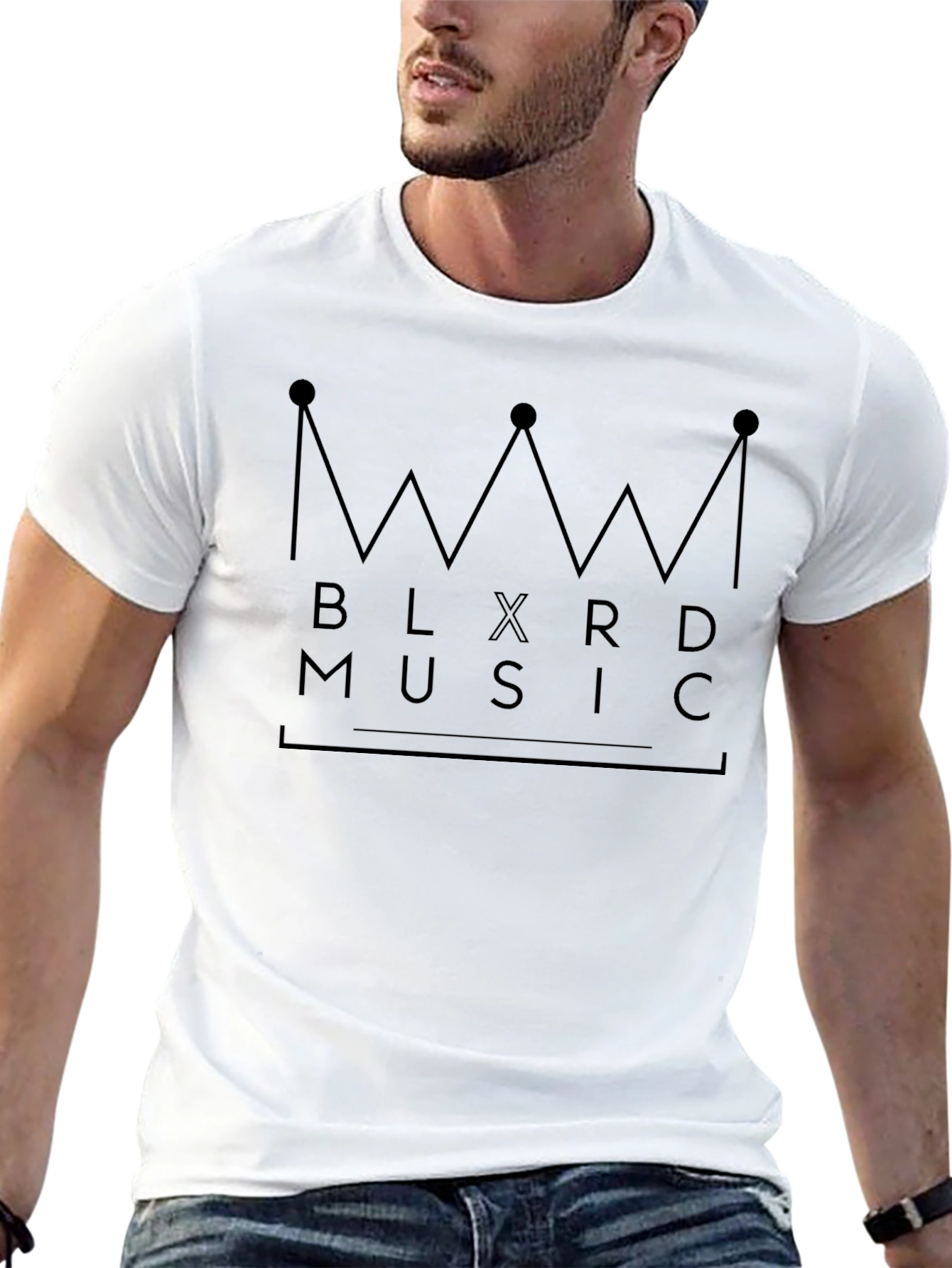 BLXRD Music Graphic Print Black T-Shirt