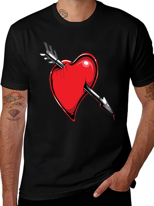 Heart Arrow Tee - Stylish Graphic T-Shirt