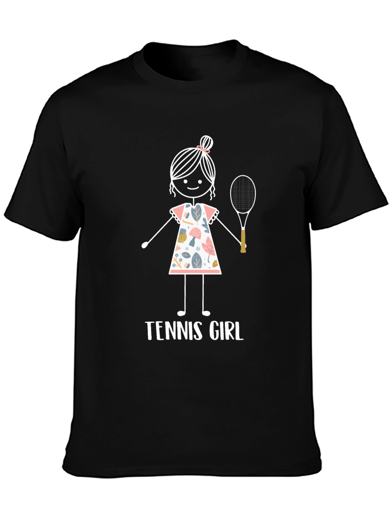 Tennis Girl Graphic T-Shirt - Fun Sporty Tee