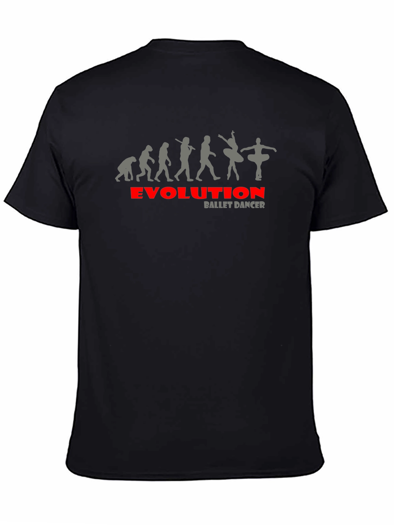 Evolution Ballet Dancer Black T-Shirt