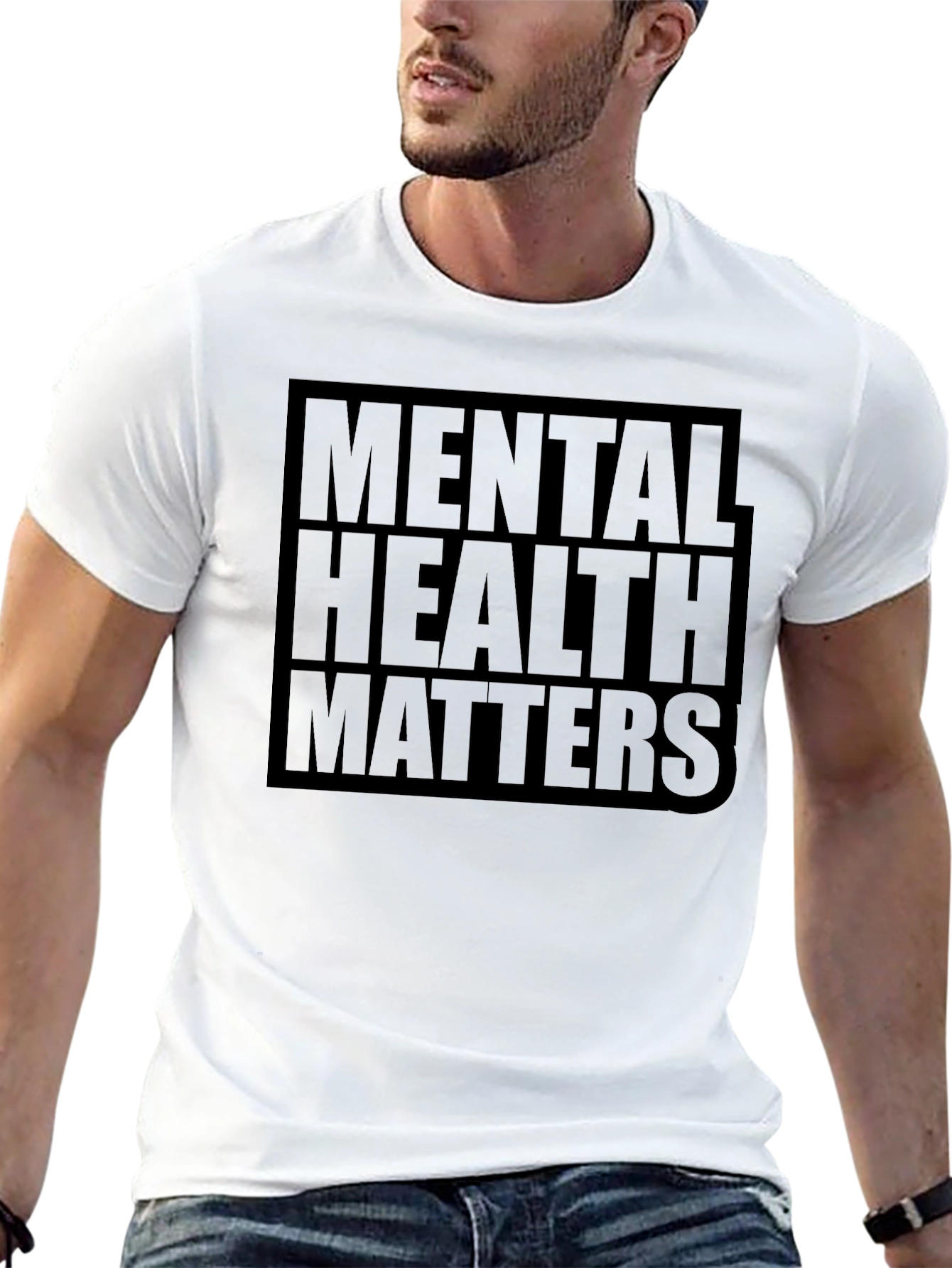 Mental Health Matters Black Graphic Tee