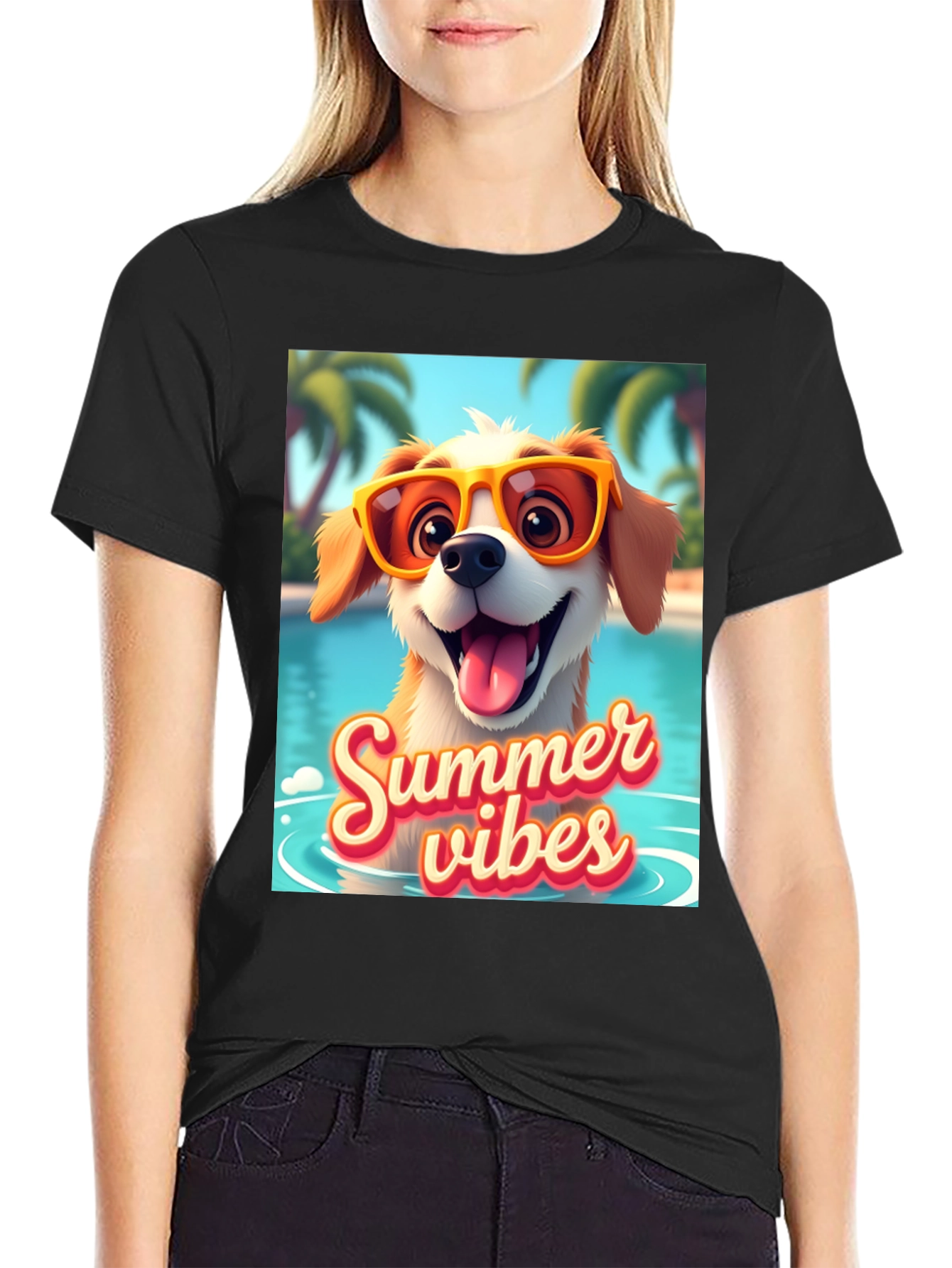 Summer Vibes Dog T-Shirt