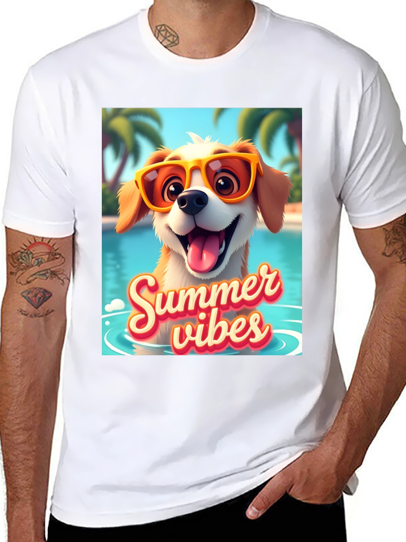 Summer Vibes Dog T-Shirt