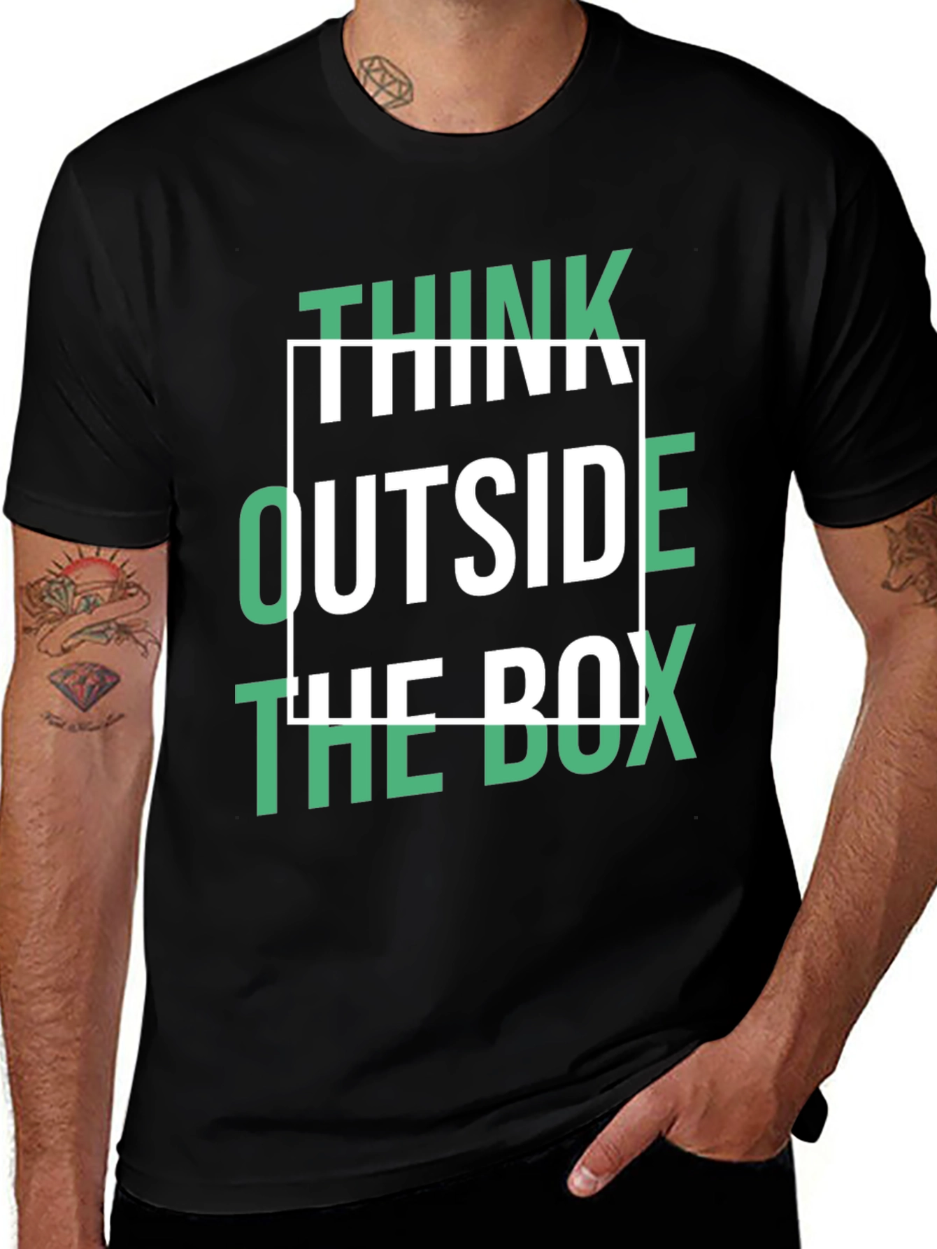 Think Outside the Box Graphic Tee