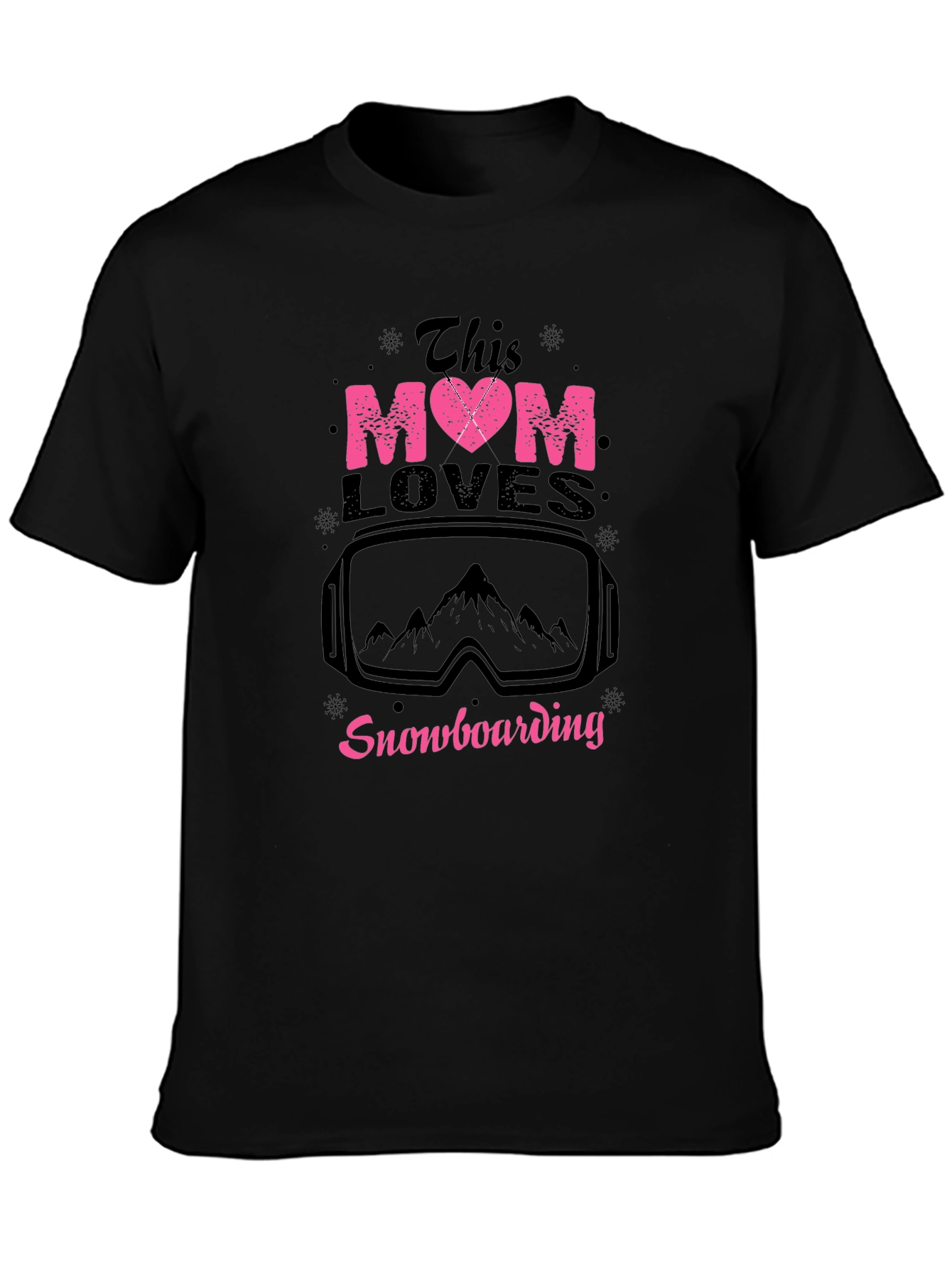 Snowboarding Mom Tee - This Mom Loves Snowboarding