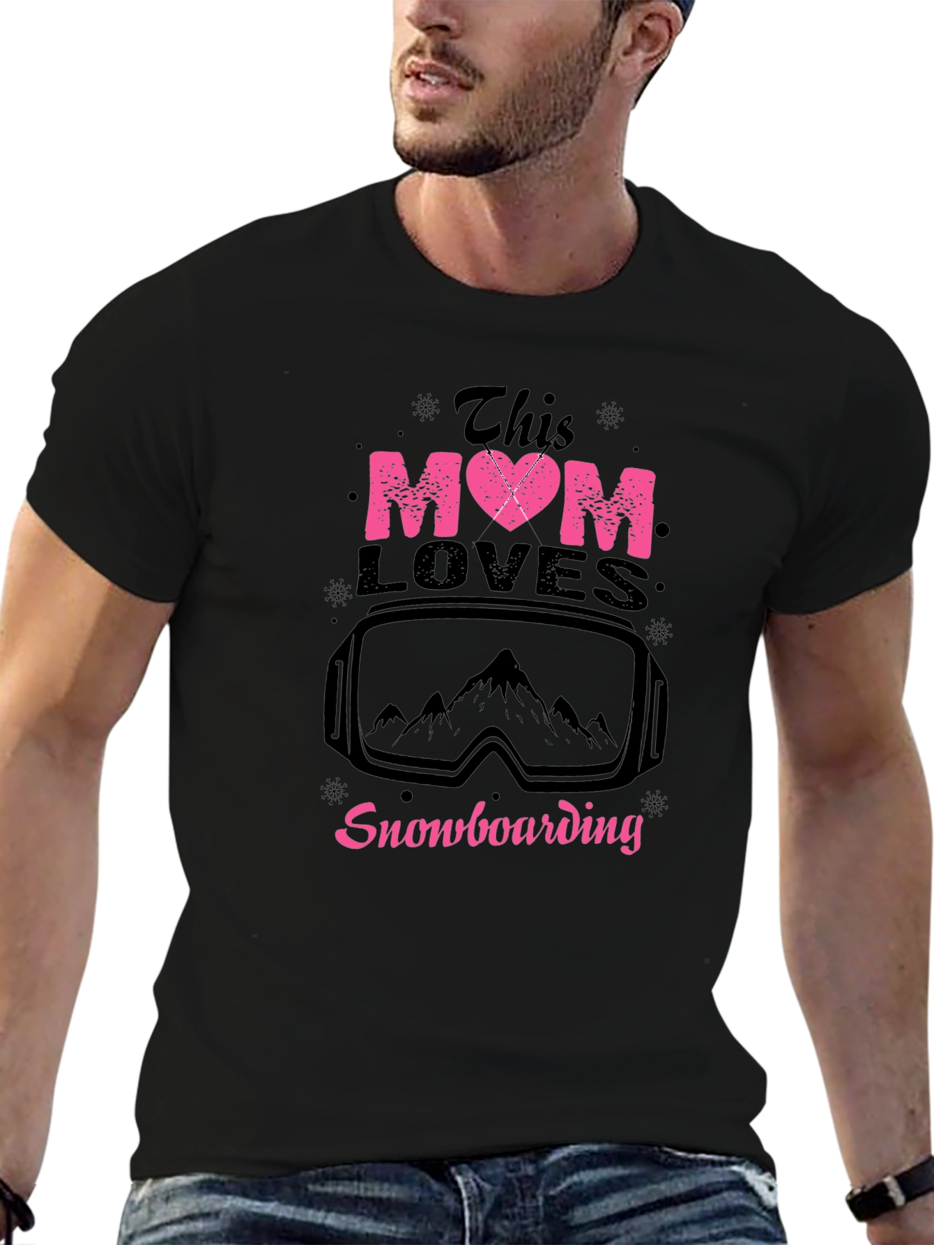 Snowboarding Mom Tee - This Mom Loves Snowboarding