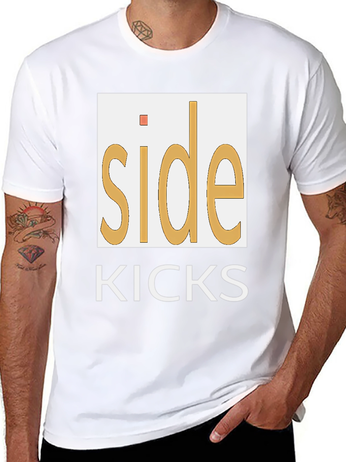Side Kicks Graphic Tee - Casual Style