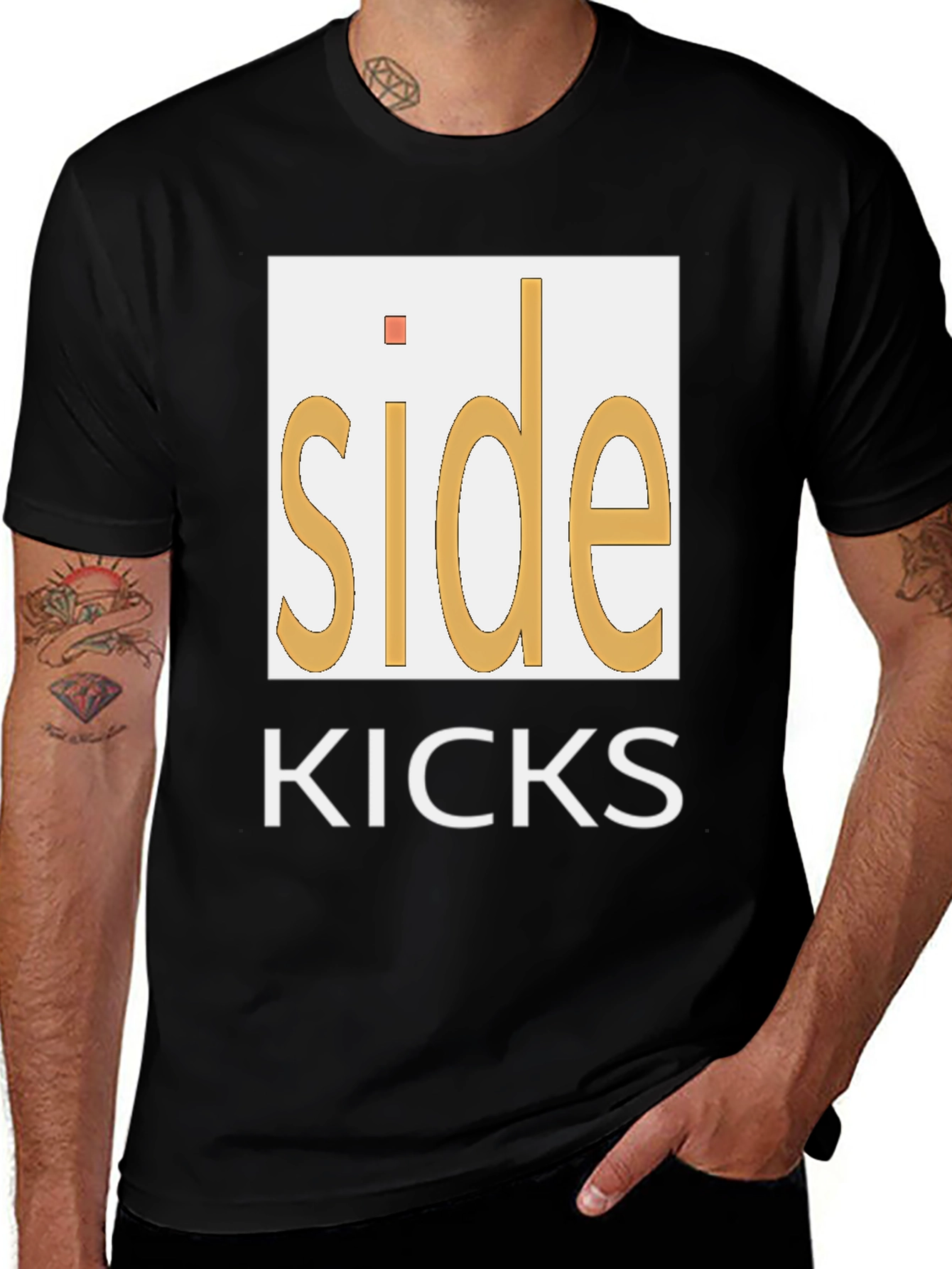 Side Kicks Graphic Tee - Casual Style