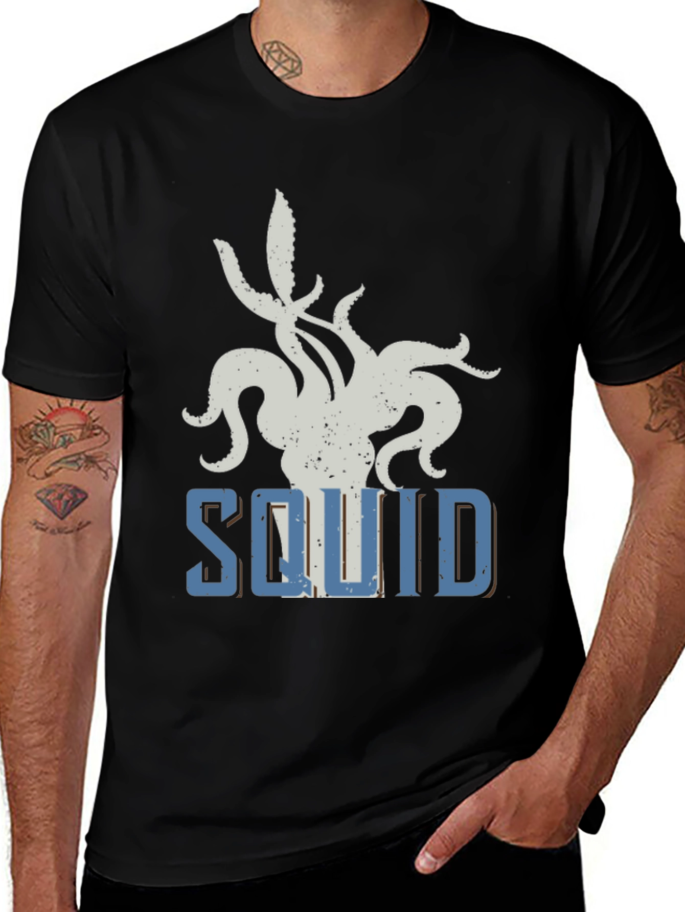 Squid Graphic T-Shirt - Sea Creature Tee