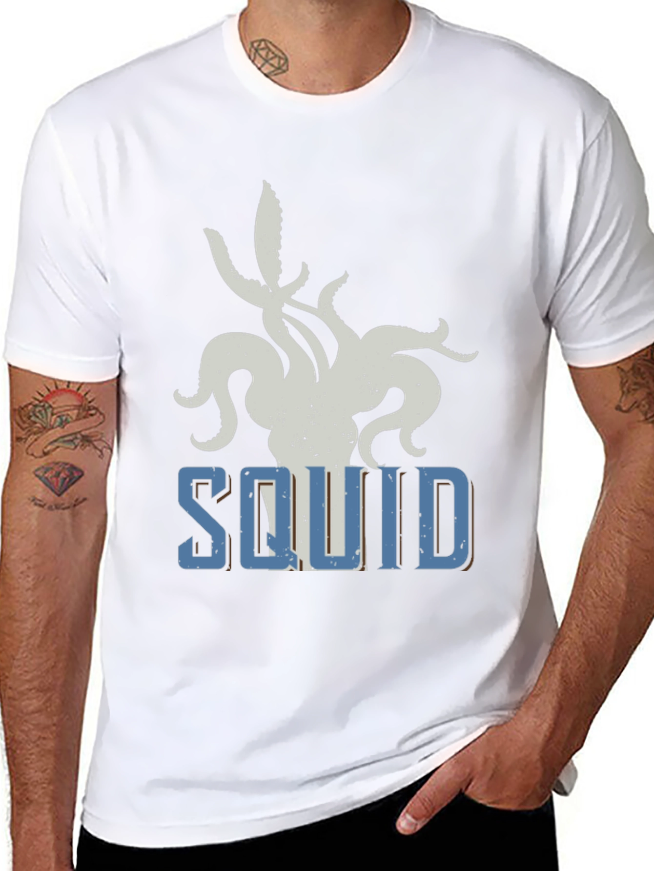 Squid Graphic T-Shirt - Sea Creature Tee