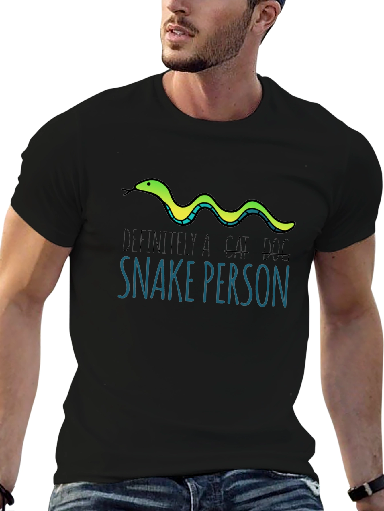 Funny Snake Person T-Shirt - Quirky Animal Lover Tee