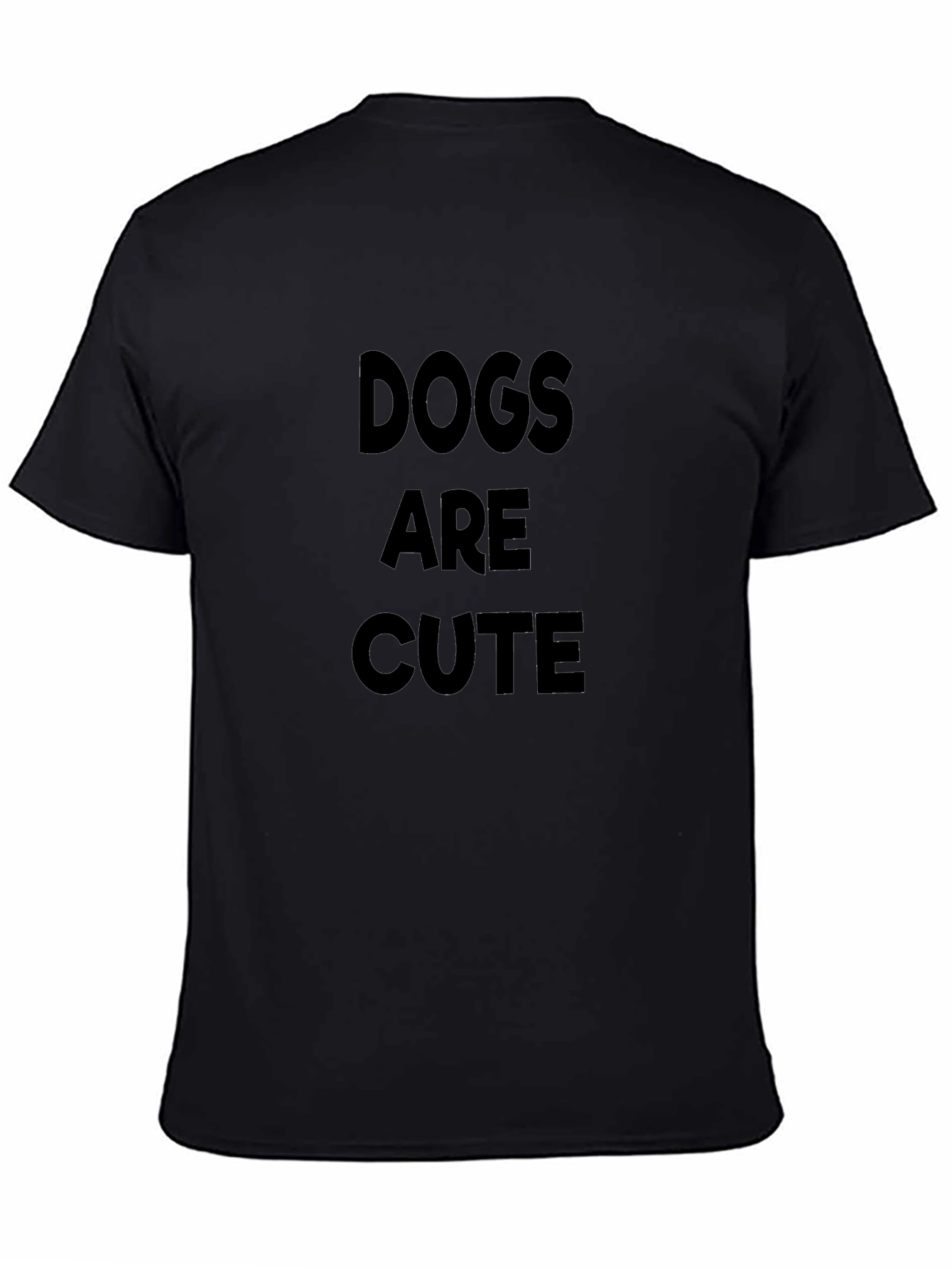 Dogs Are Cute - Black Graphic Tee