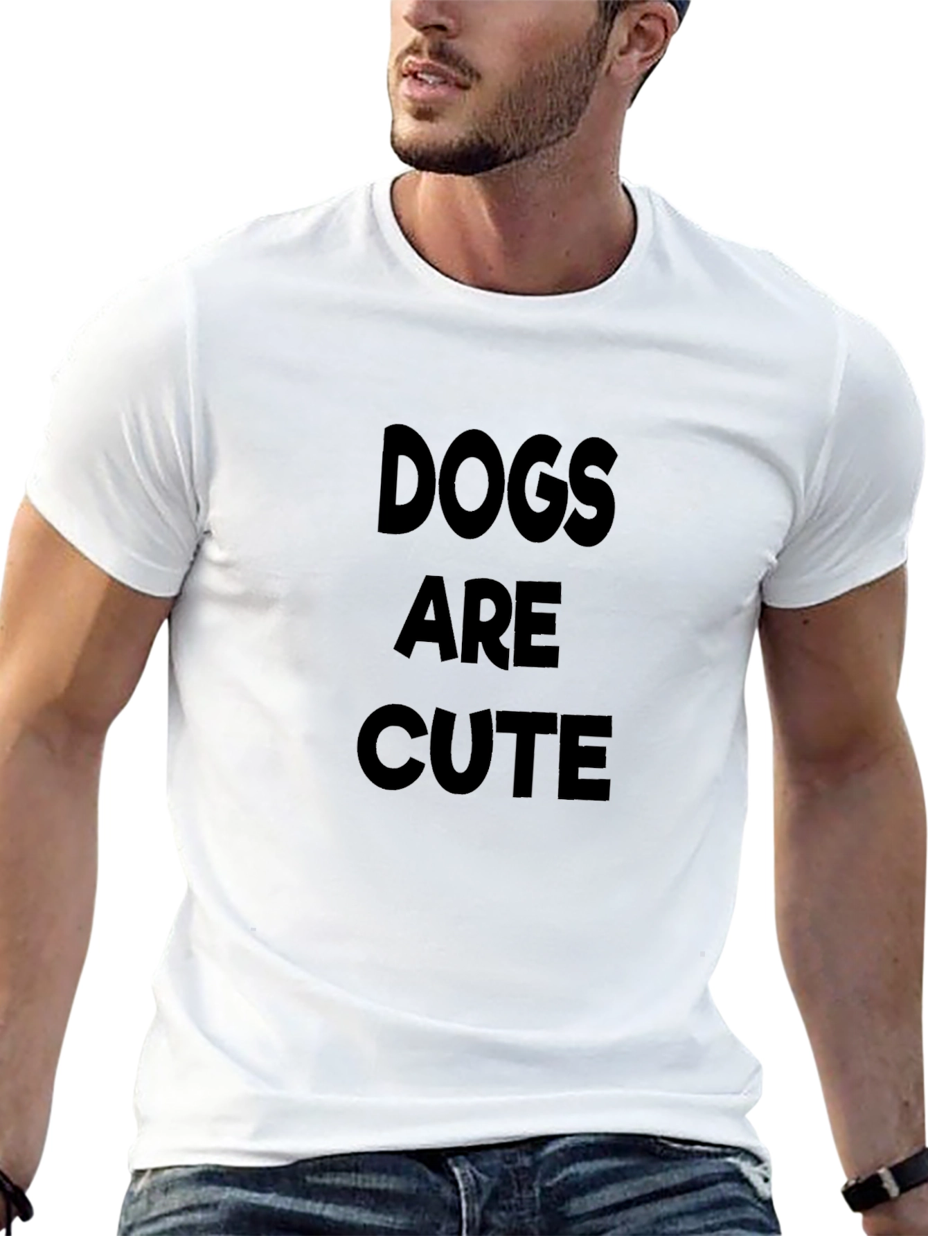 Dogs Are Cute - Black Graphic Tee