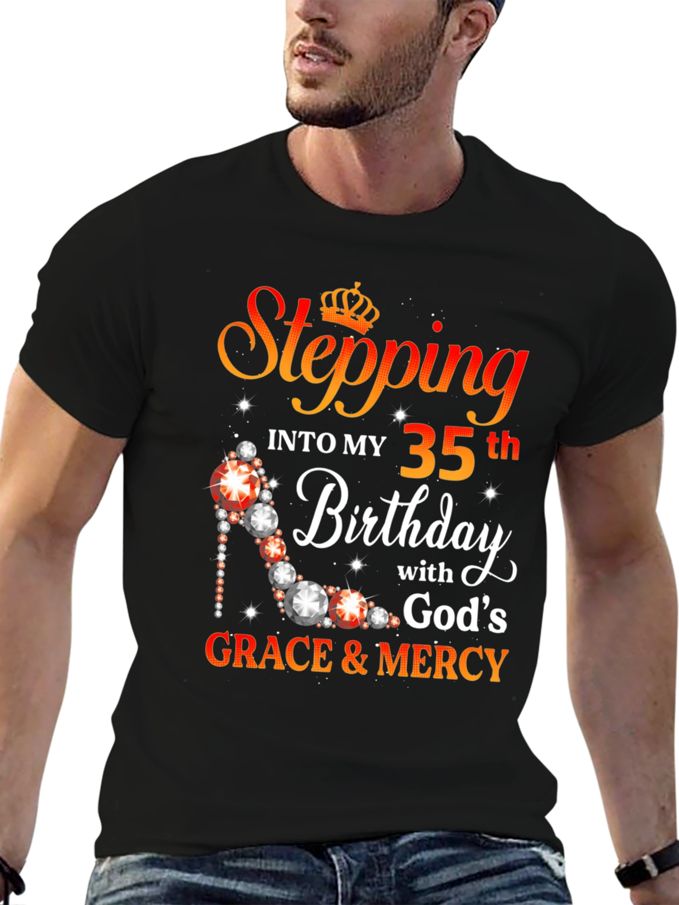 Stepping into 35th Birthday Graphic Tee
