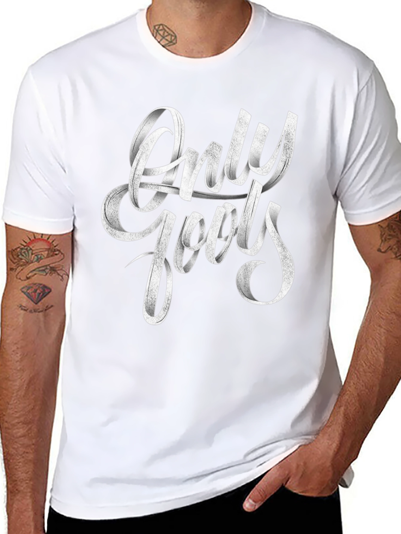 Only Fools Graphic Print Black T-Shirt