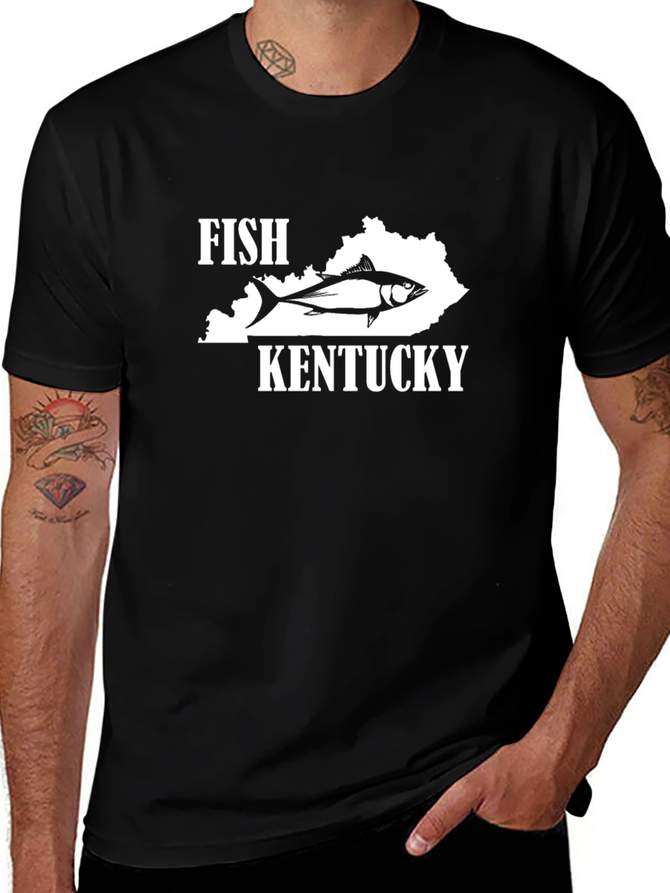 Fish Kentucky Black T-Shirt