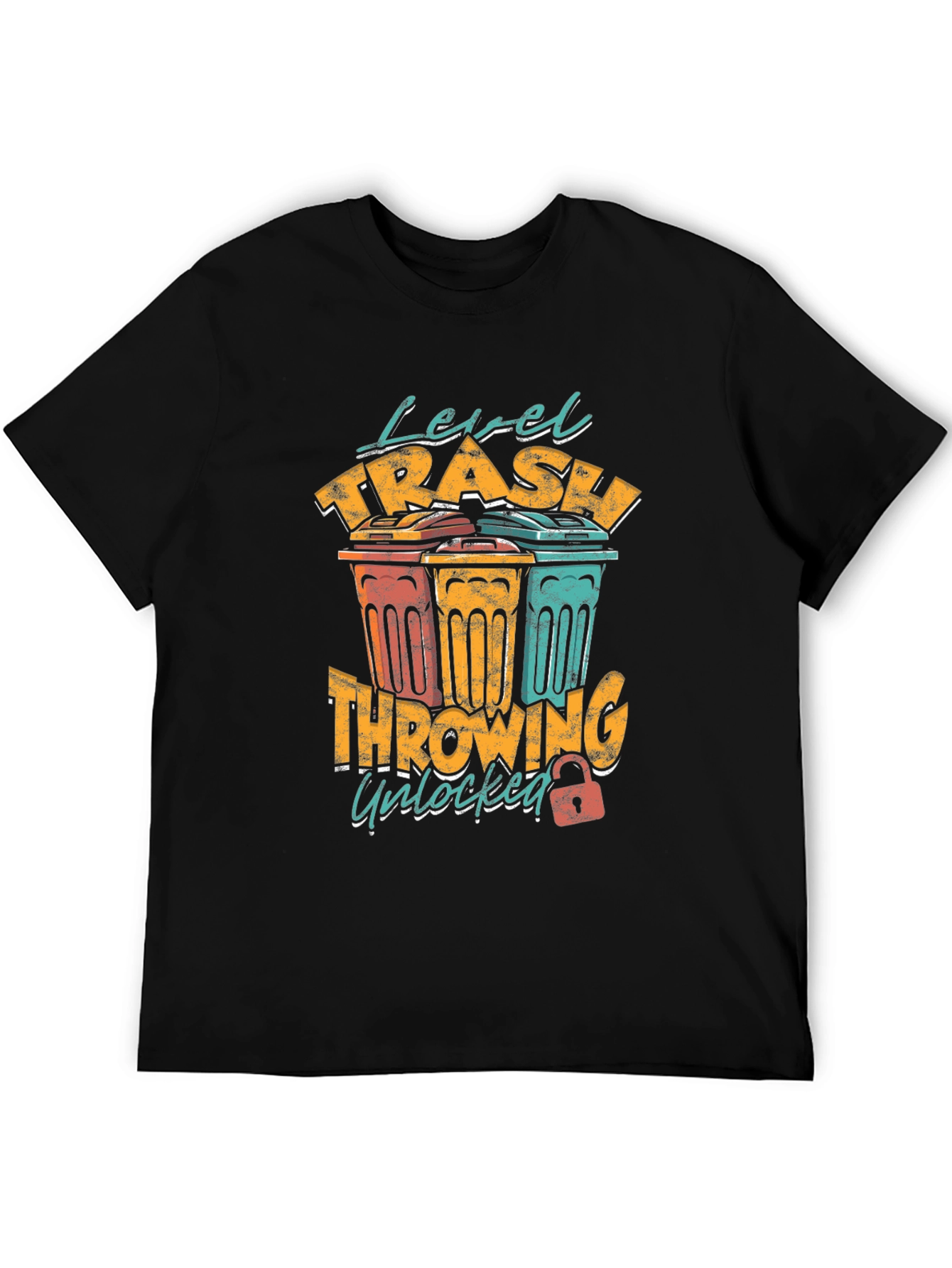 Level Trash Throwing Unlocked Mens Graphic Tee