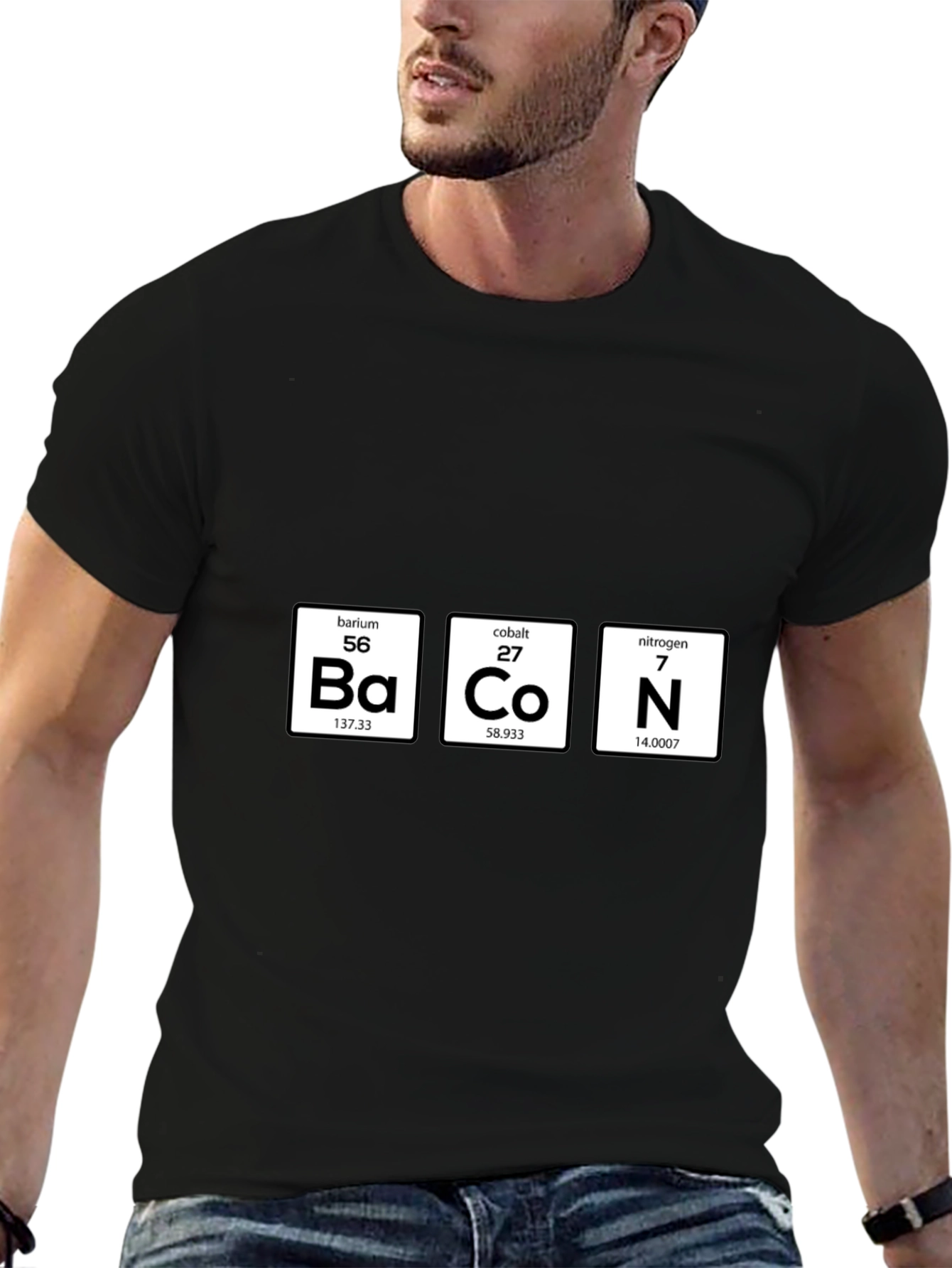 Bacon Periodic Table Funny T-Shirt