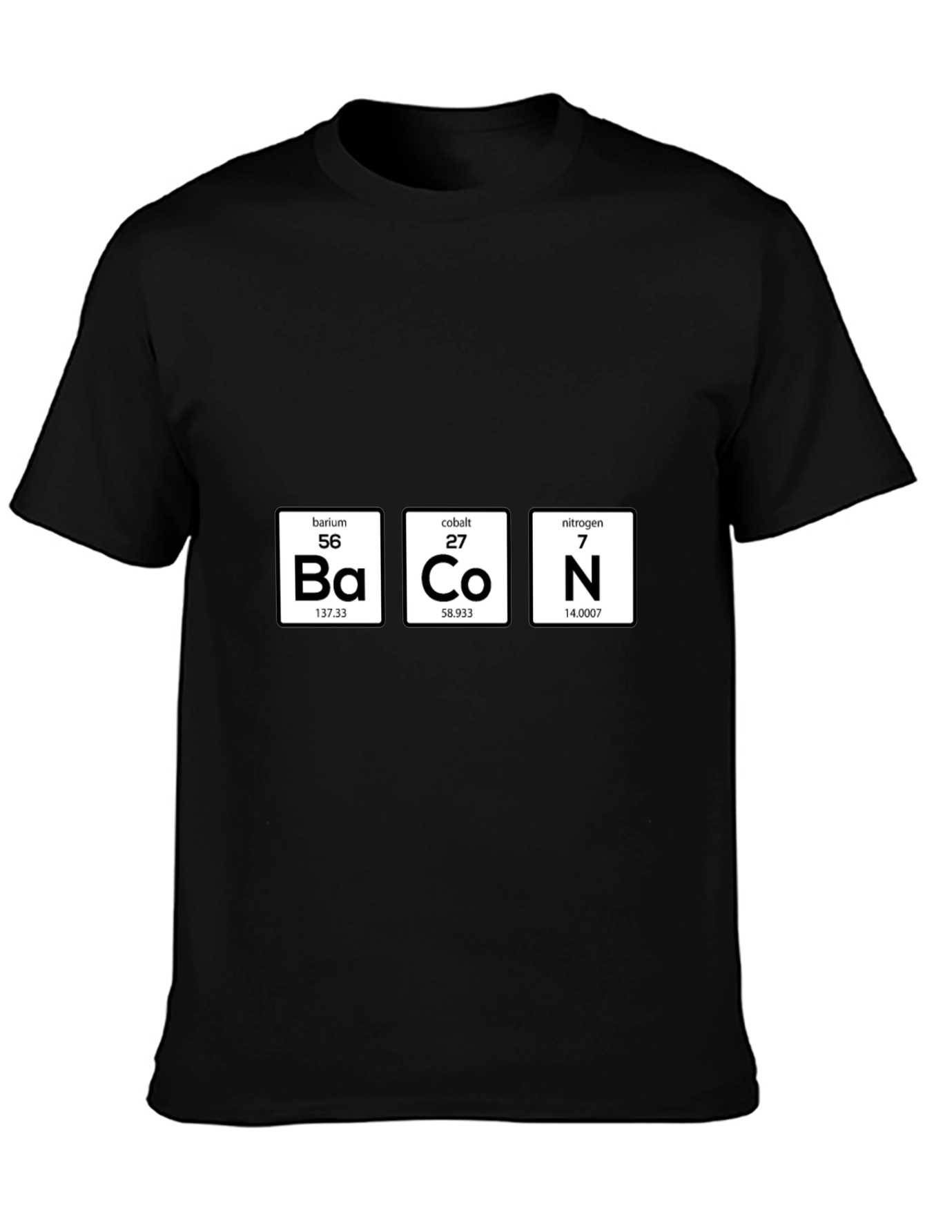 Bacon Periodic Table Funny T-Shirt
