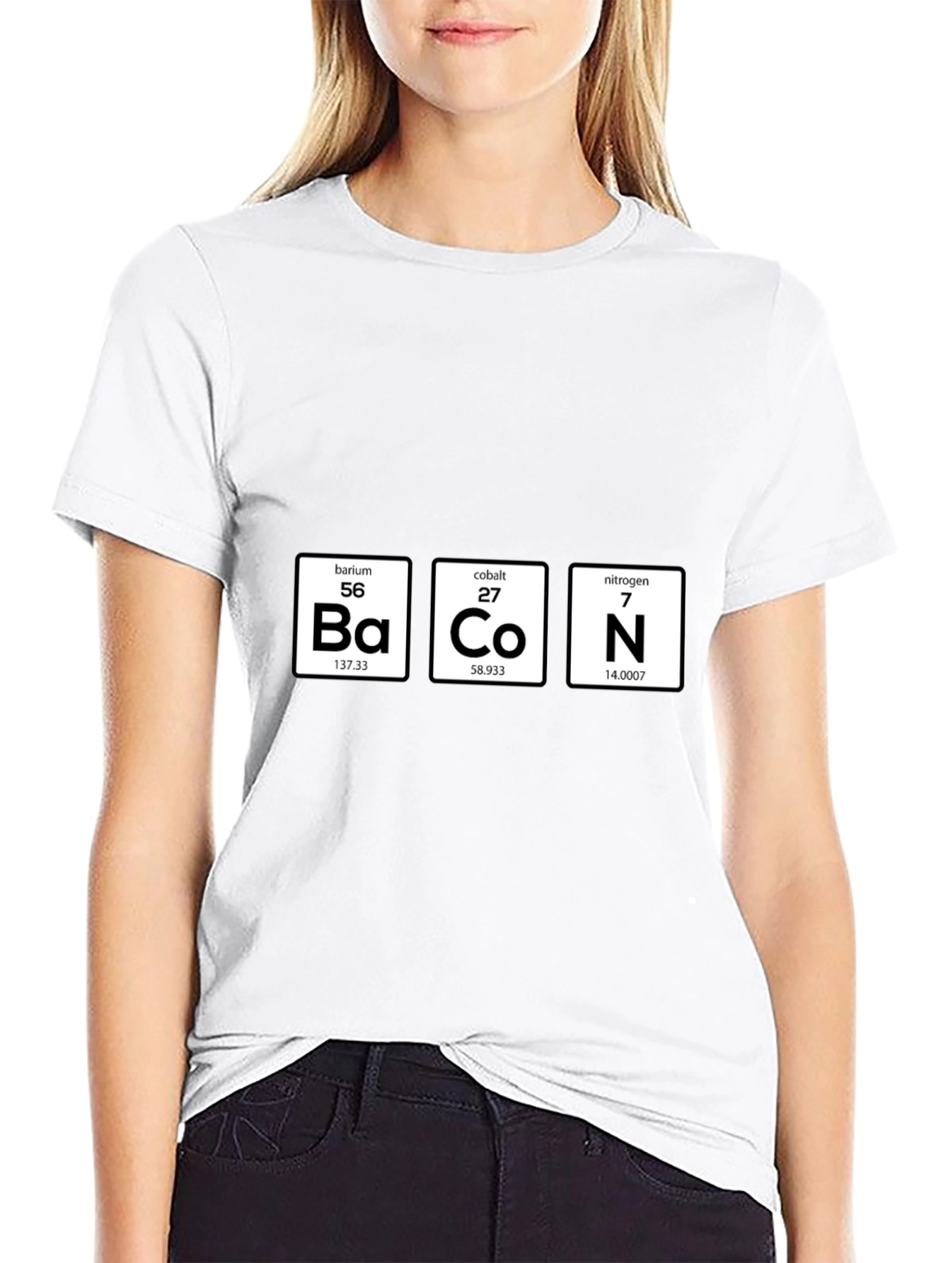 Bacon Periodic Table Funny T-Shirt