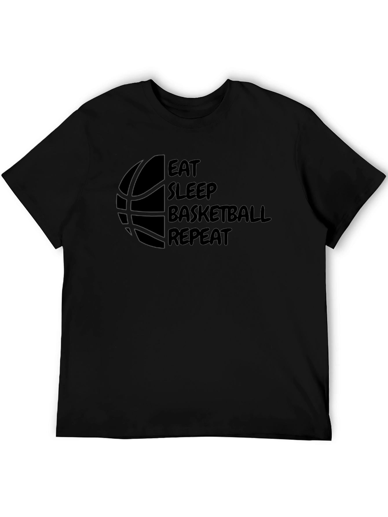 Eat Sleep Basketball Repeat Graphic Tee