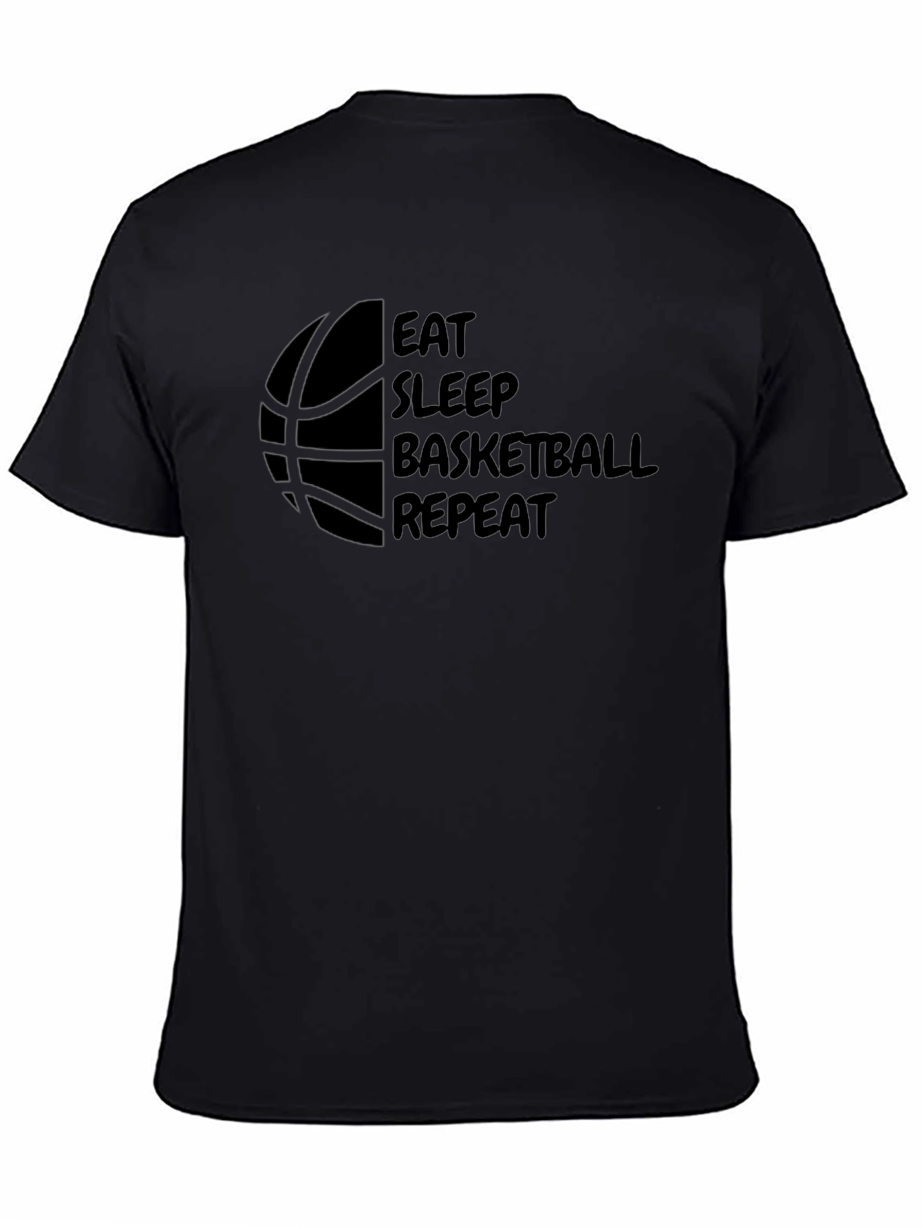Eat Sleep Basketball Repeat Graphic Tee