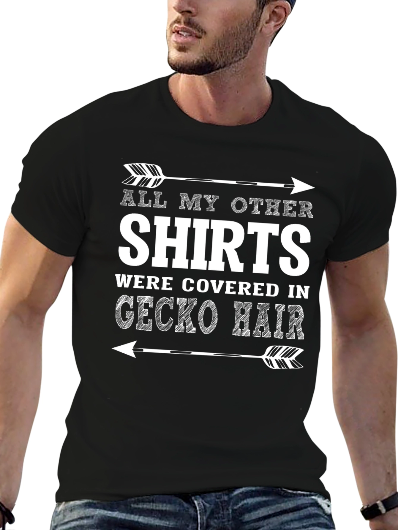 Gecko Hair T-Shirt: Funny Pet Lover Tee