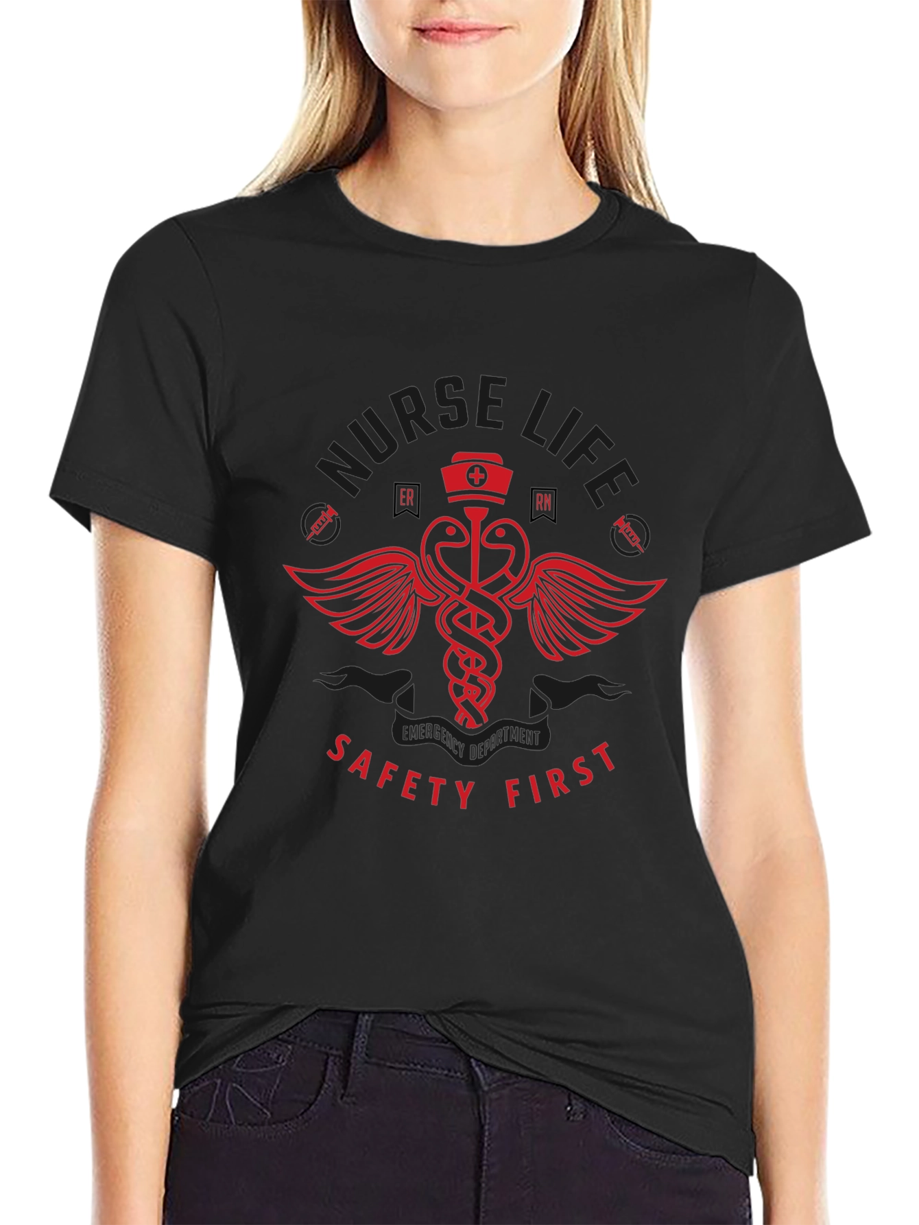 Nurse Life Safety First T-Shirt