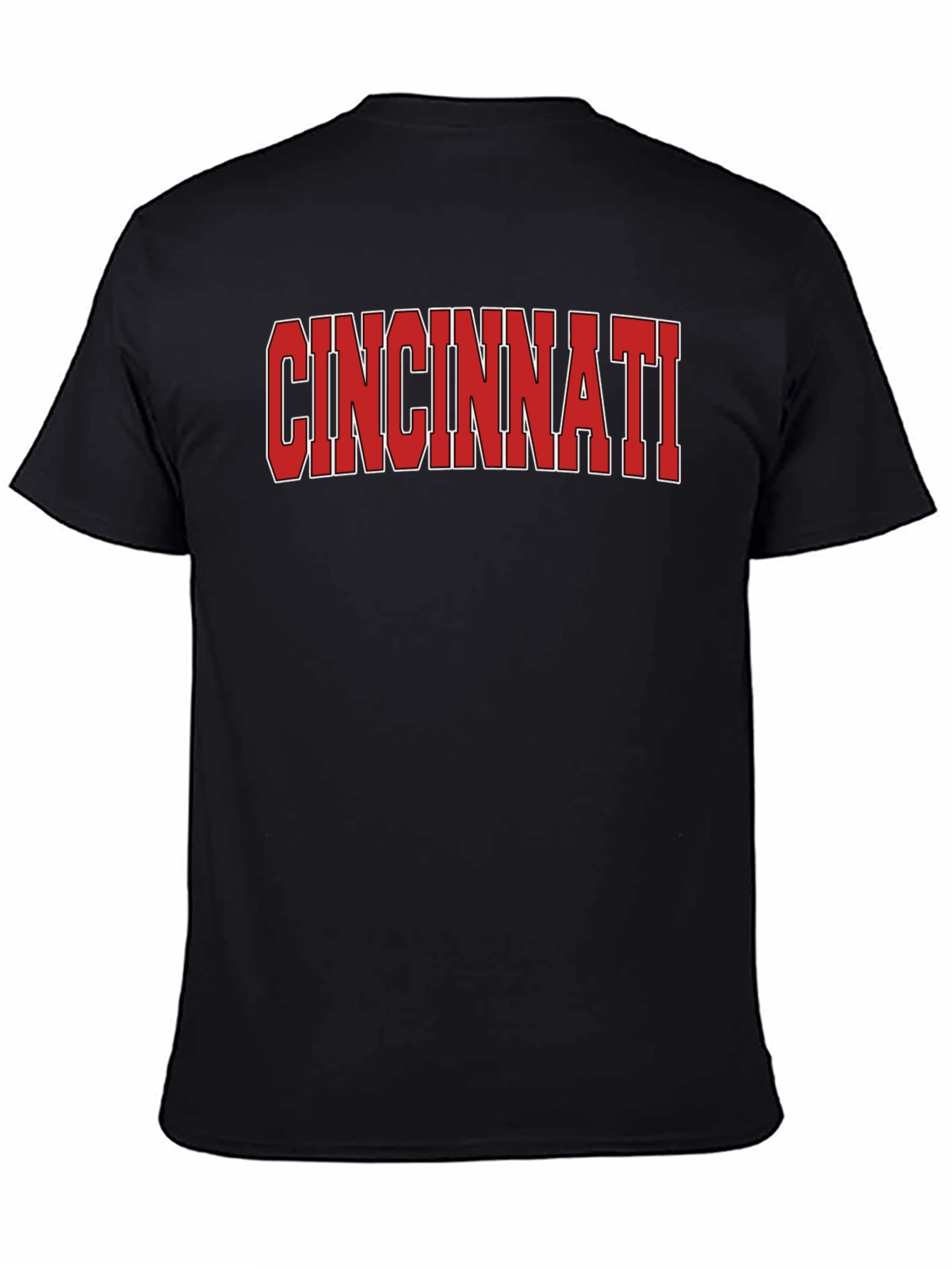 Cincinnati Graphic T-Shirt Black Cotton Tee