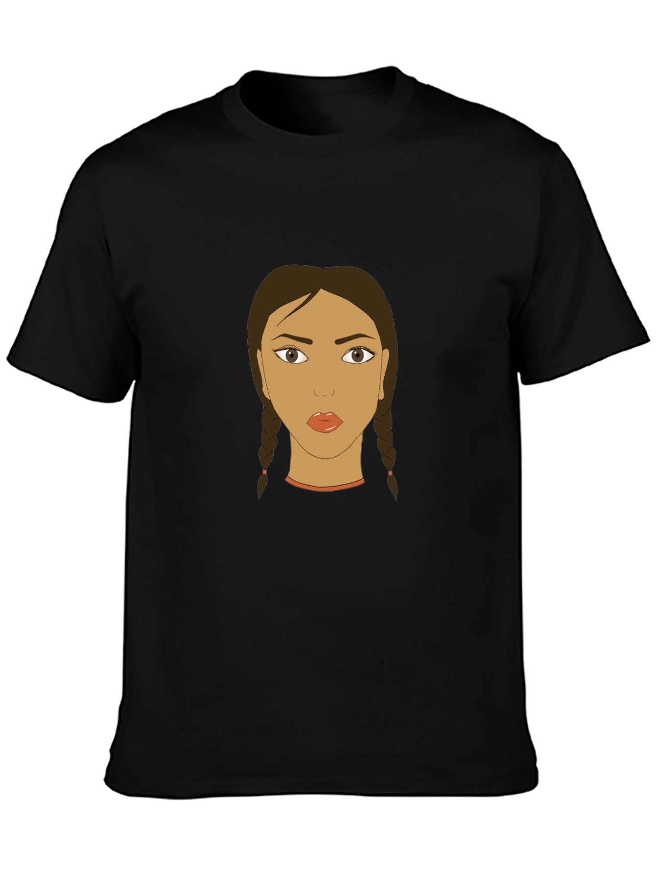 Graphic Tee - Woman with Braids