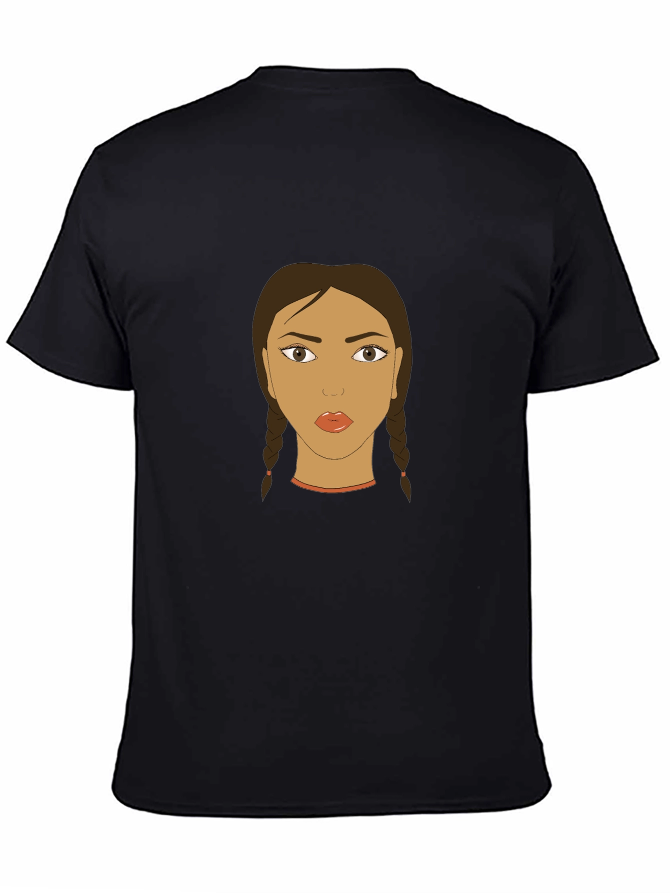 Graphic Tee - Woman with Braids
